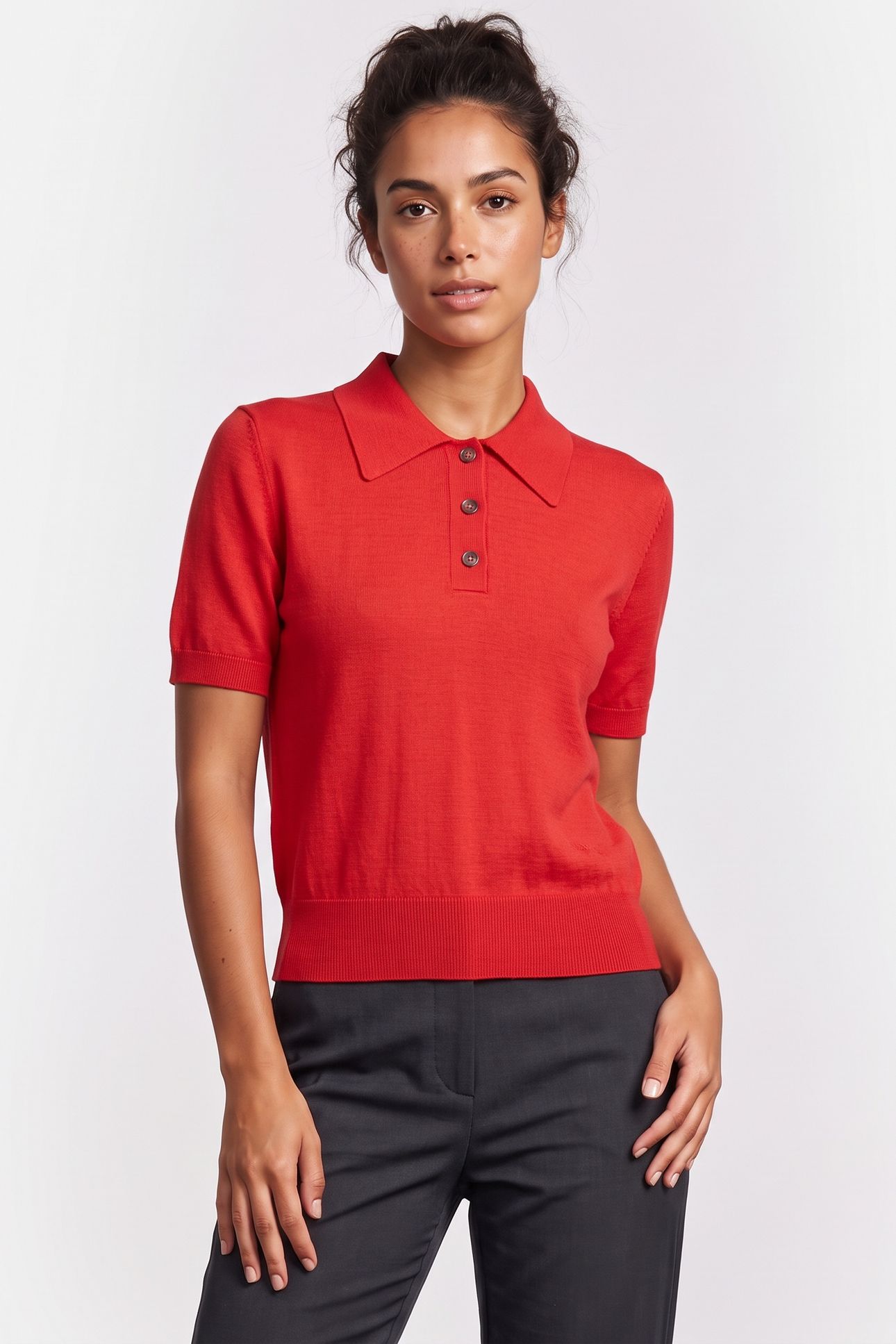 POLO SHORT SLEEVE RED 2