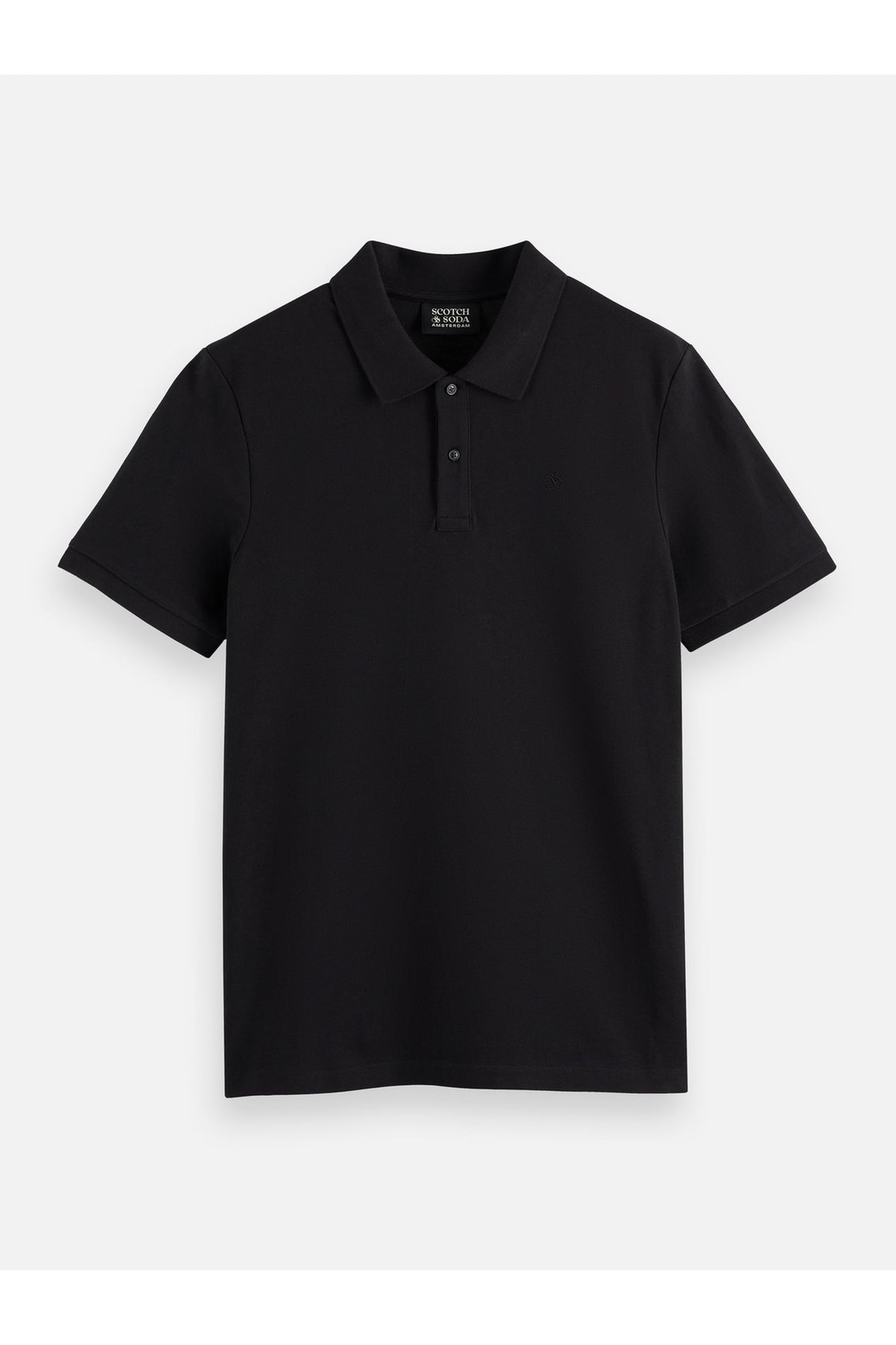 CHEST LOGO REGULAR-FIT PIQUE POLO BLACK 4