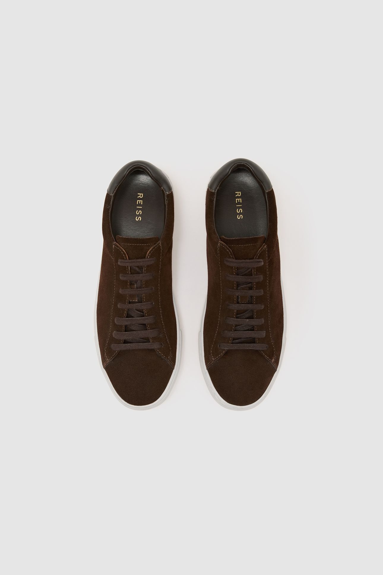 NUBUCK LOW TOP TRAINER CHOCOLATE BROWN 3