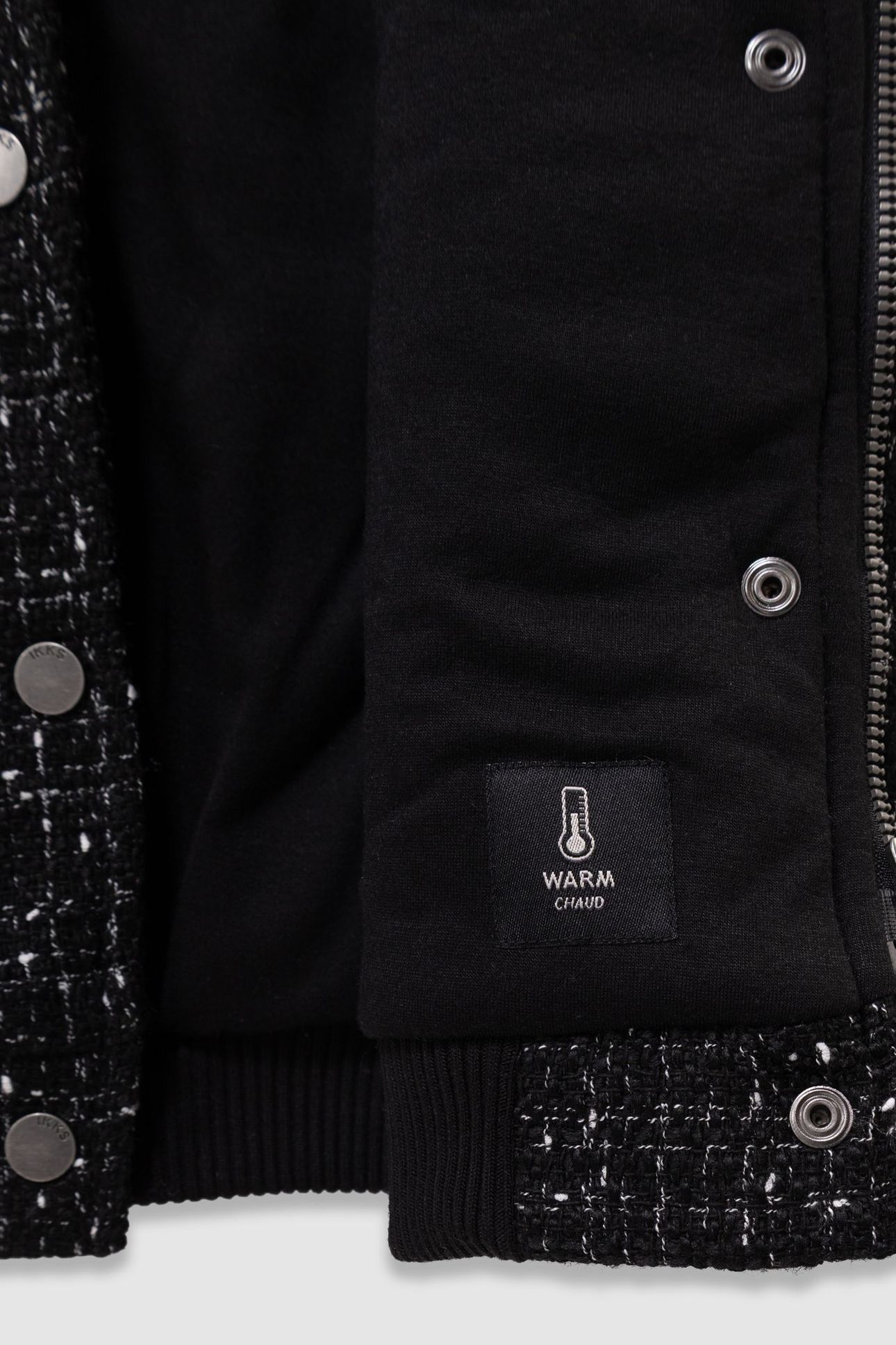 GIRLS’ BLACK TWEED-LOOK JACKET 6