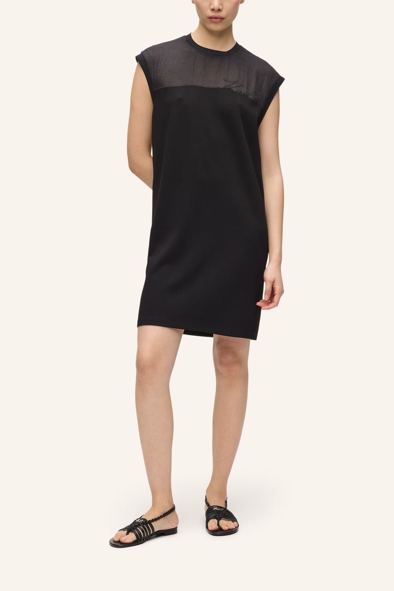 SIGNATURE T-SHIRT DRESS BLACK 1