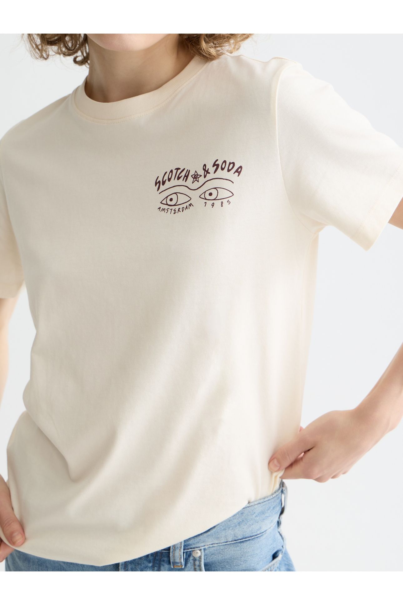 SMALL CHEST ARTWORK REGULAR FIT T-SHIRT EGGNOG 6