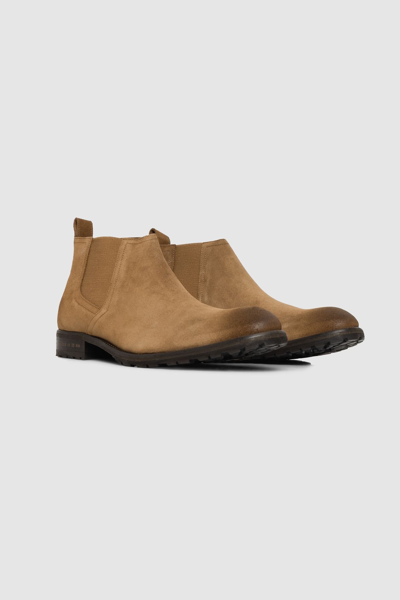 BROWN SUEDE LOW UPPER CHELSEA BOOTS 2