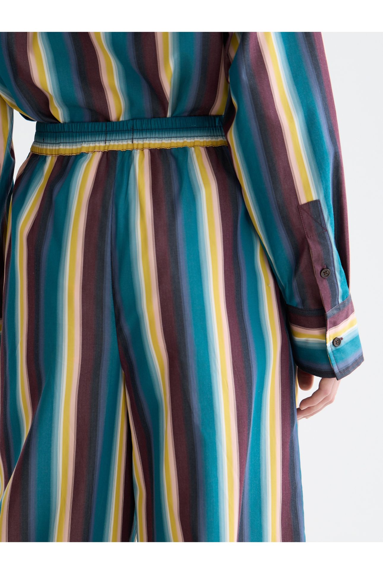 ELENI - HIGH RISE WIDE LEG STRIPED PANTS EL COSMICO STRIPE D 6