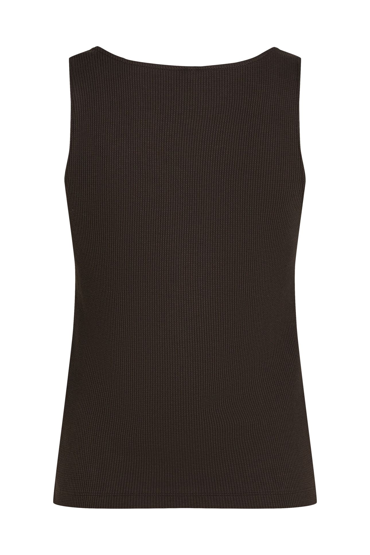 HOTEL KARL WAFFLE TANK TOP BLACK COFFEE 5
