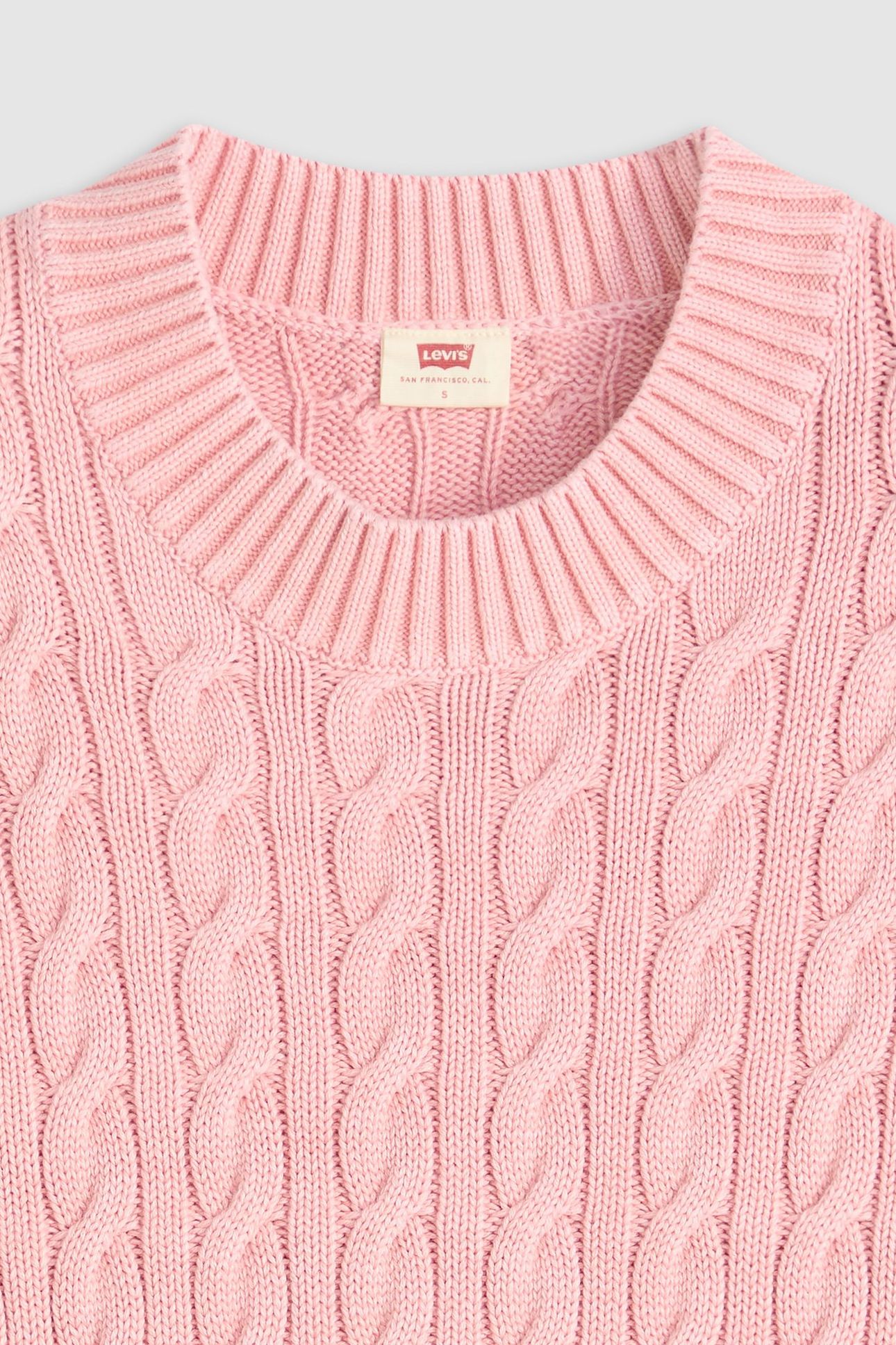 BOYFRIEND CABLE CREWNECK PULLOVER 5