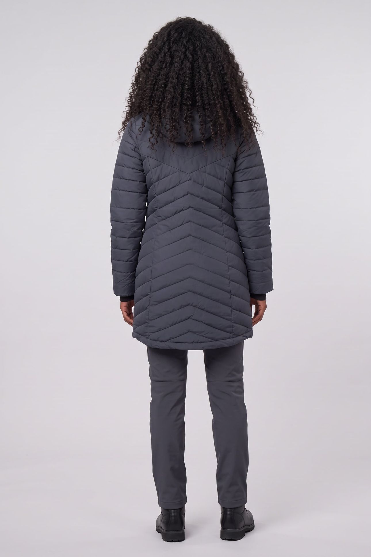 LINDEN DOWN W COAT EBONY BLUE 2