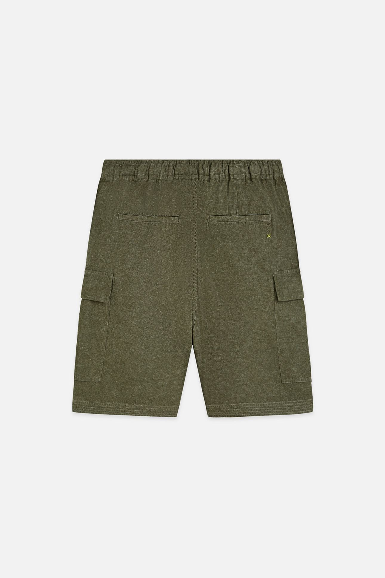LINENBLEND RELAXEDFIT CARGO BERMUDA SHORTS DARK GREEN 5