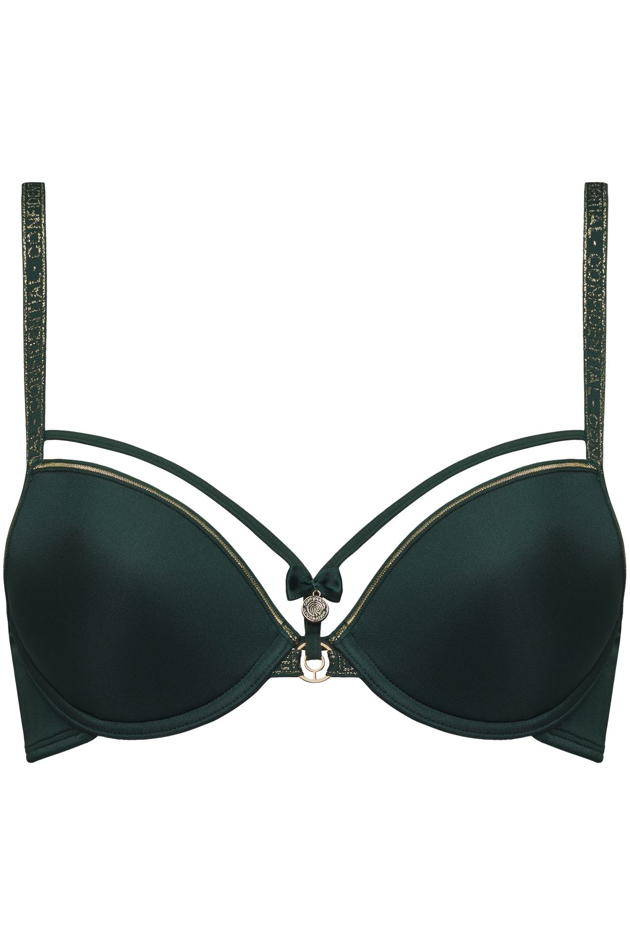 SPACE ODYSSEY FOREST GREEN PUSH UP BRA 3
