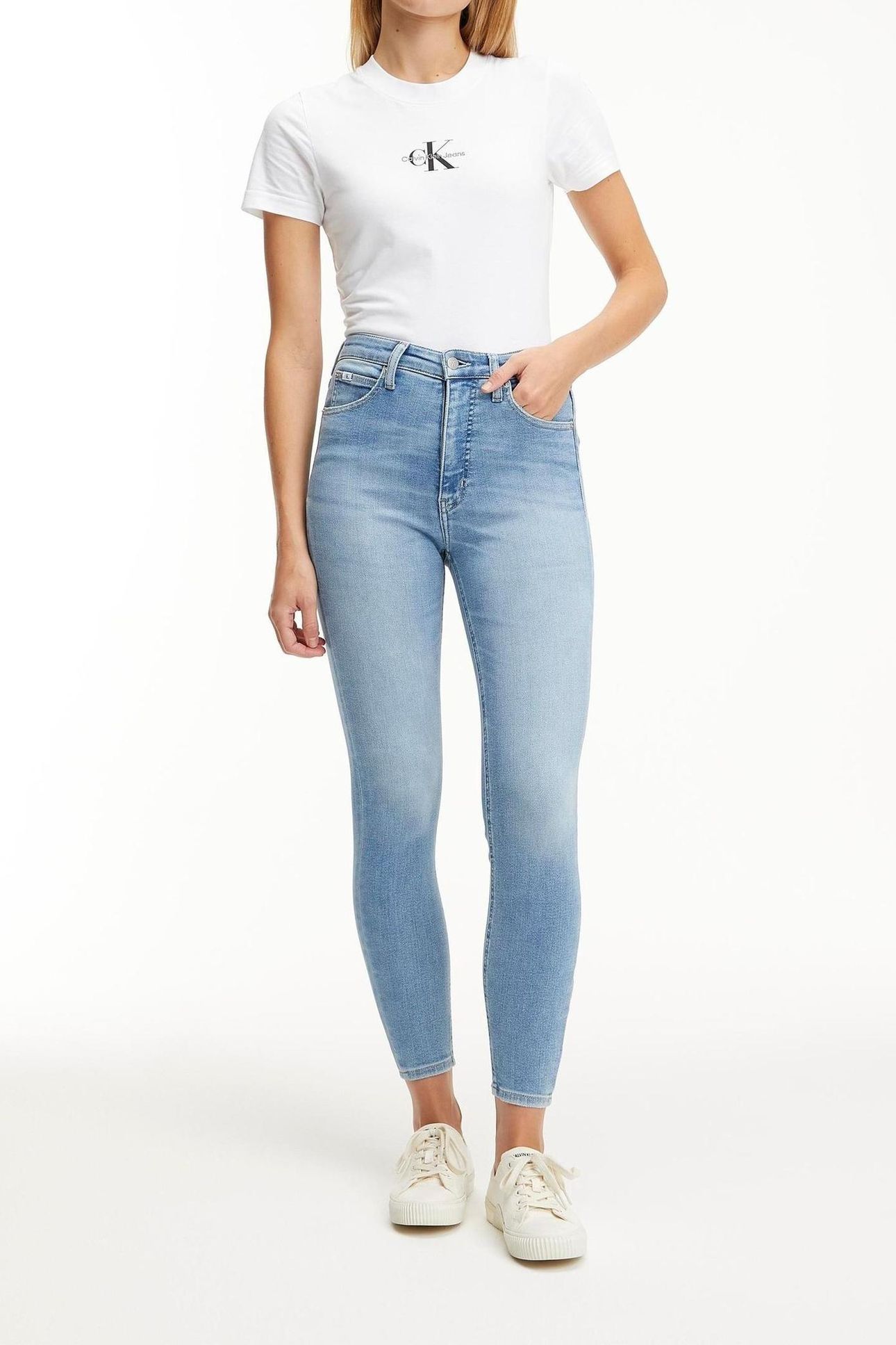 HIGH RISE SUPER SKINNY DENIM LIGHT 1