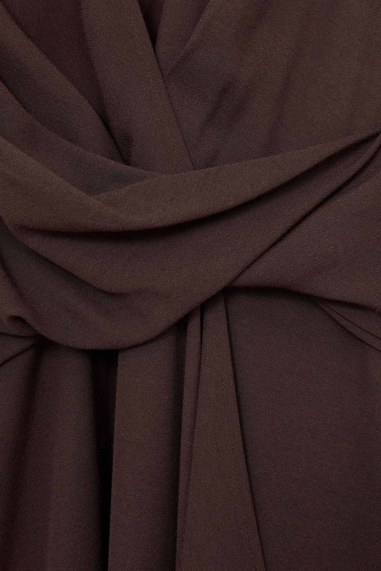 WRAP FRONT DRAPE DRESS BURGUNDY 6