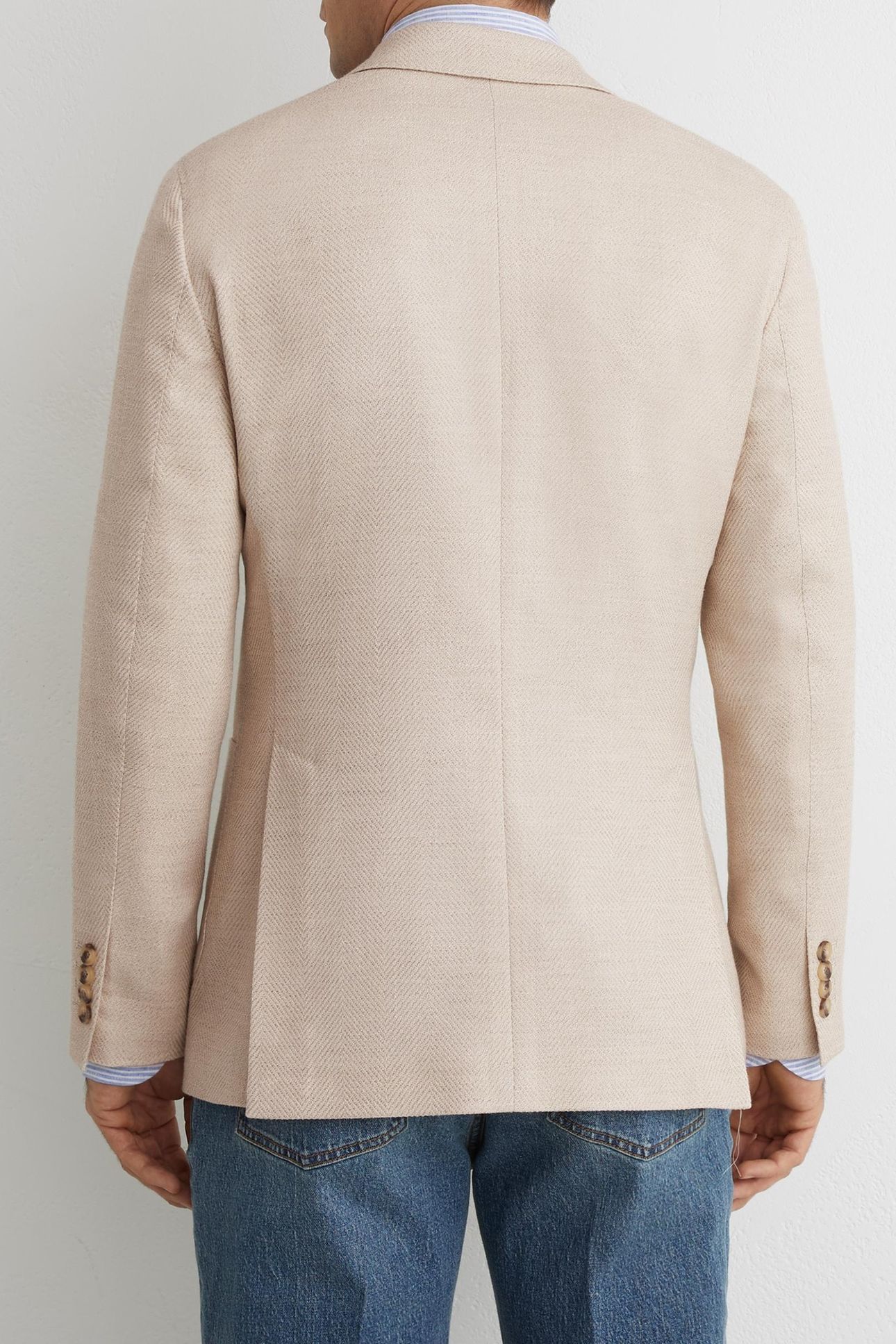 DB HERRINGBONE BLAZER STONE 3