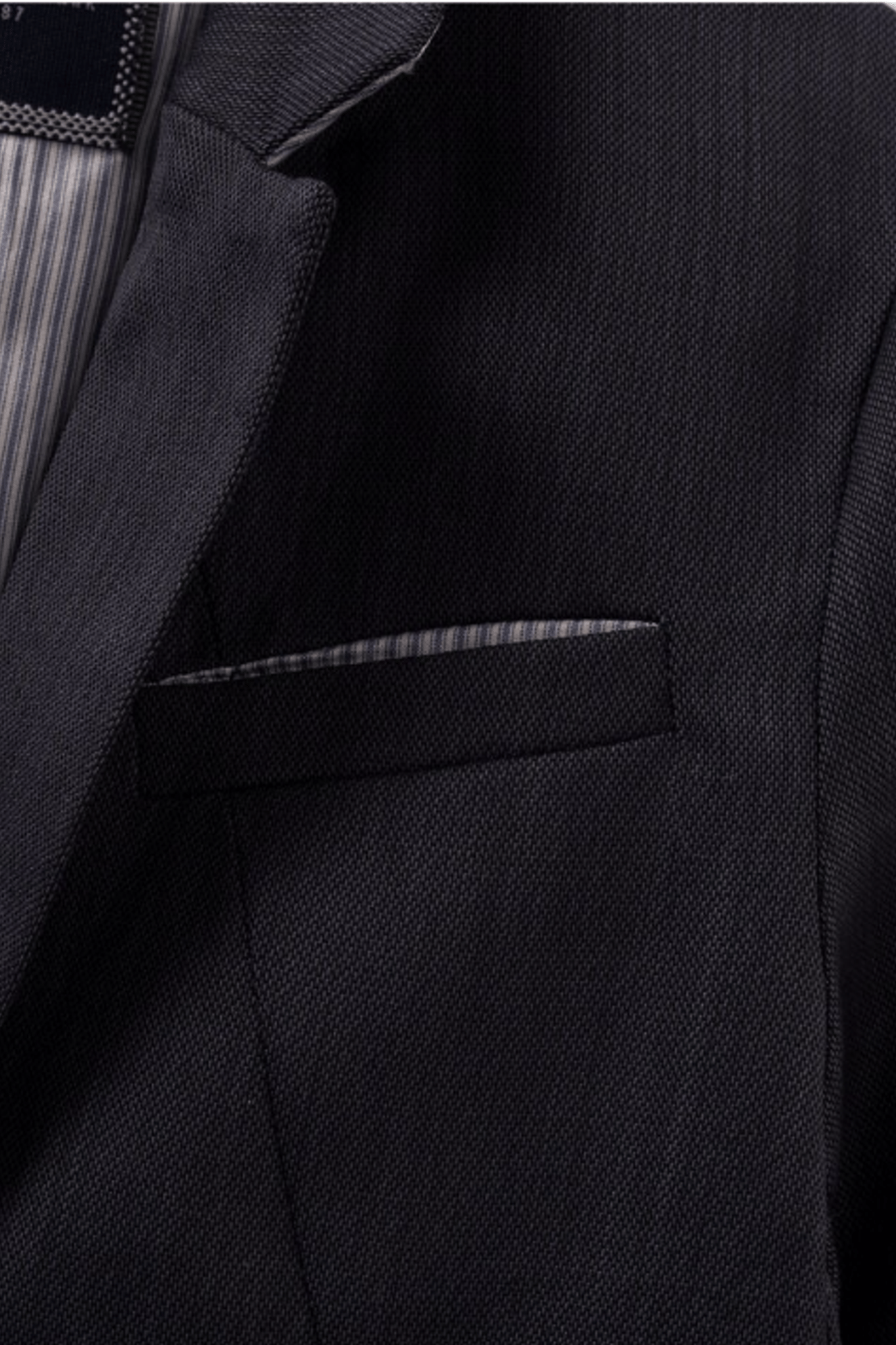 BOYS' NAVY SEMI_PLAIN SUIT JACKET 4