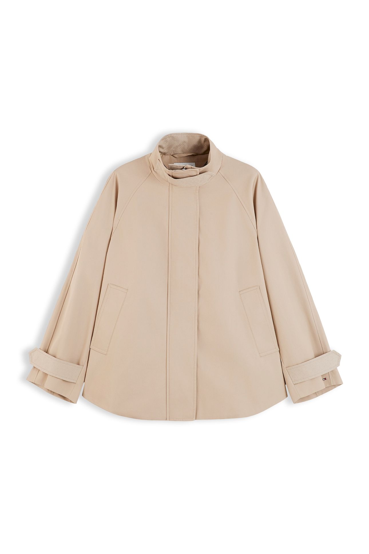 COTTON CAPE COAT BEIGE 4