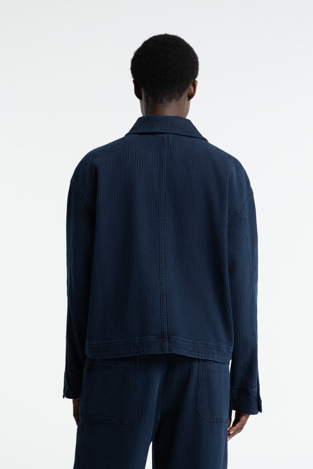 MEISHO JACKET MID INDIGO CORD 2