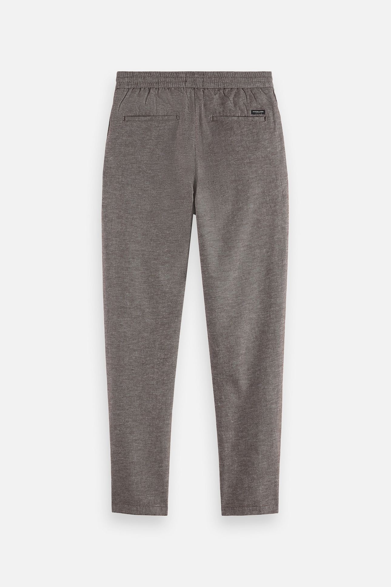 SEASONAL CORE WARREN COTTON LINEN JOGGER DARK BROWN 2