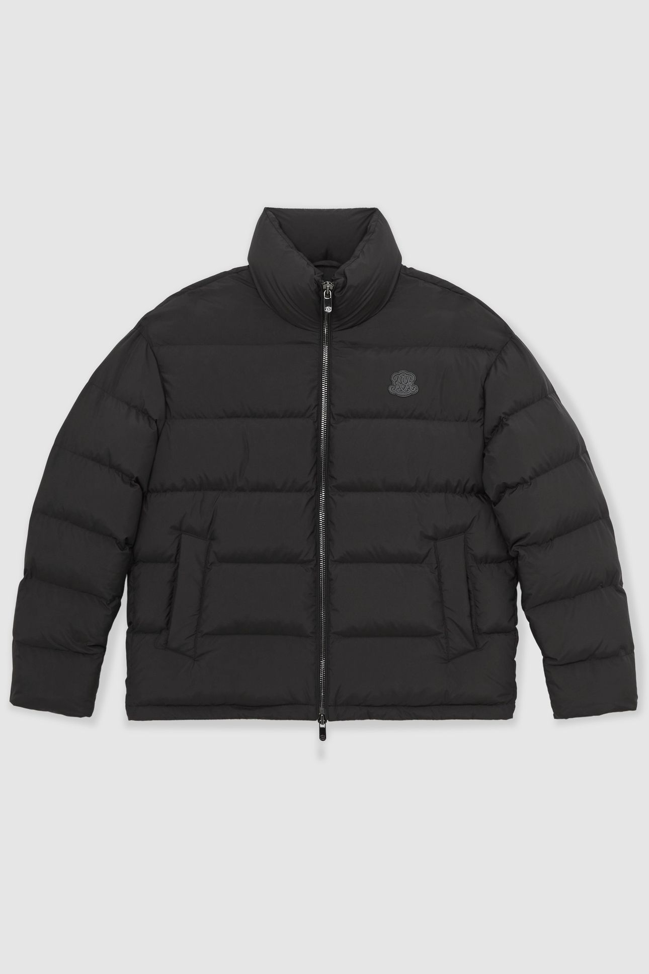 LS QUILTED PUFFER JACKET BLACK 4