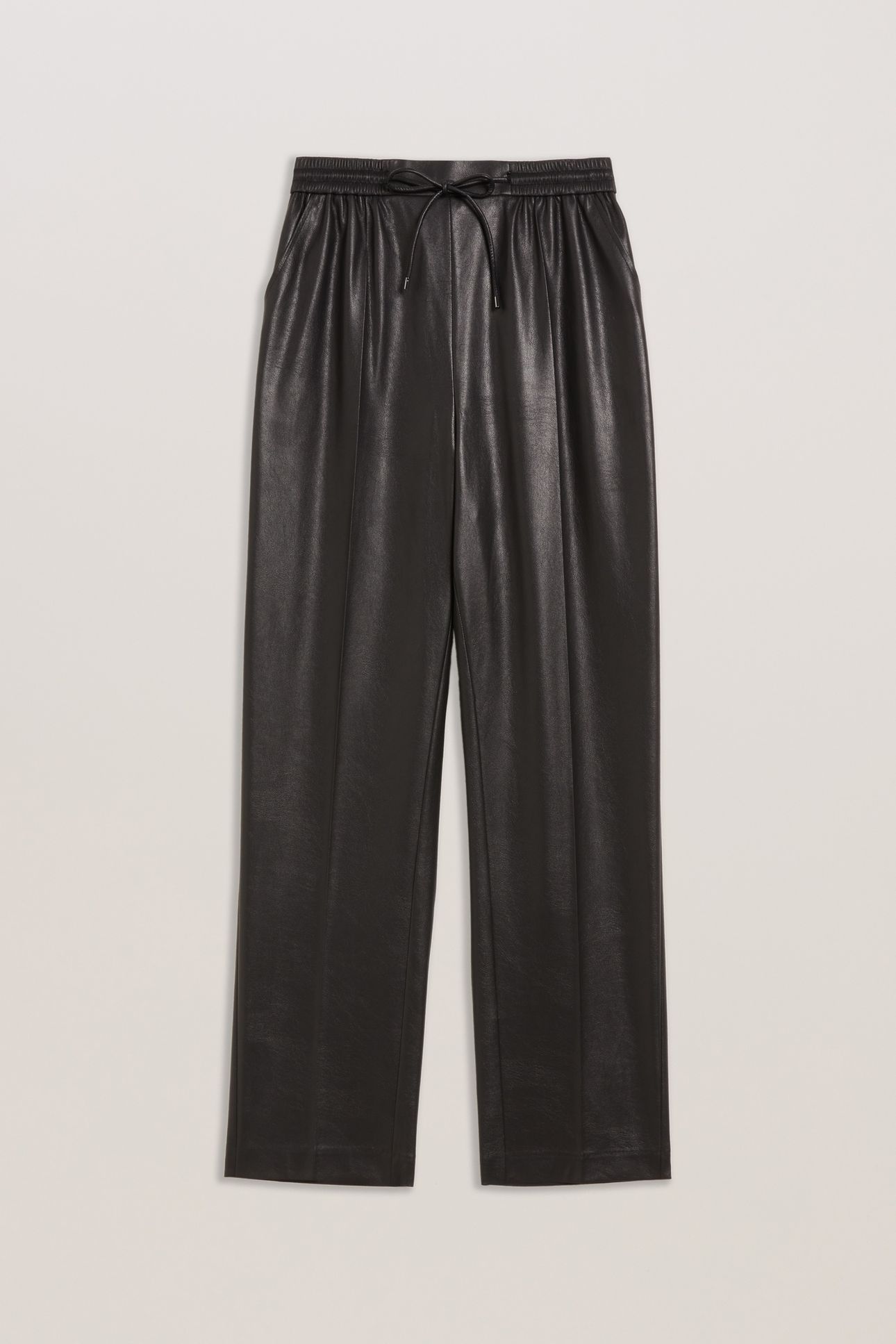 CHARROS FAUX LEATHER SLIM FIT JOGGER BLACK 3