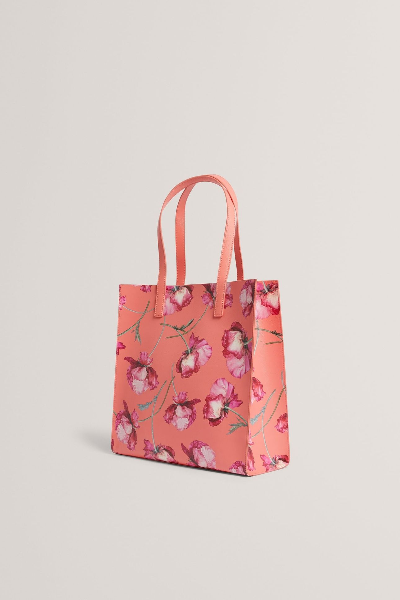 FLORAL PRINTED LARGE ICON CORAL 2