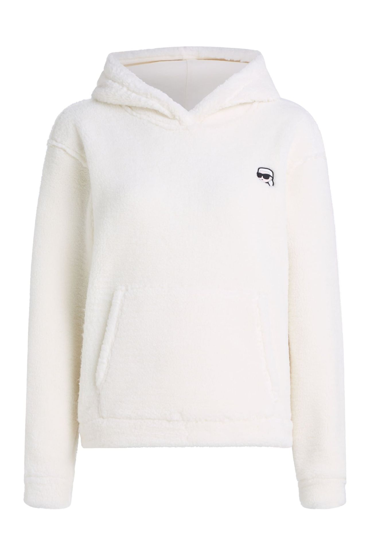 IKON PATCH TEDDY HOODIE CANNOLI CREAM 4