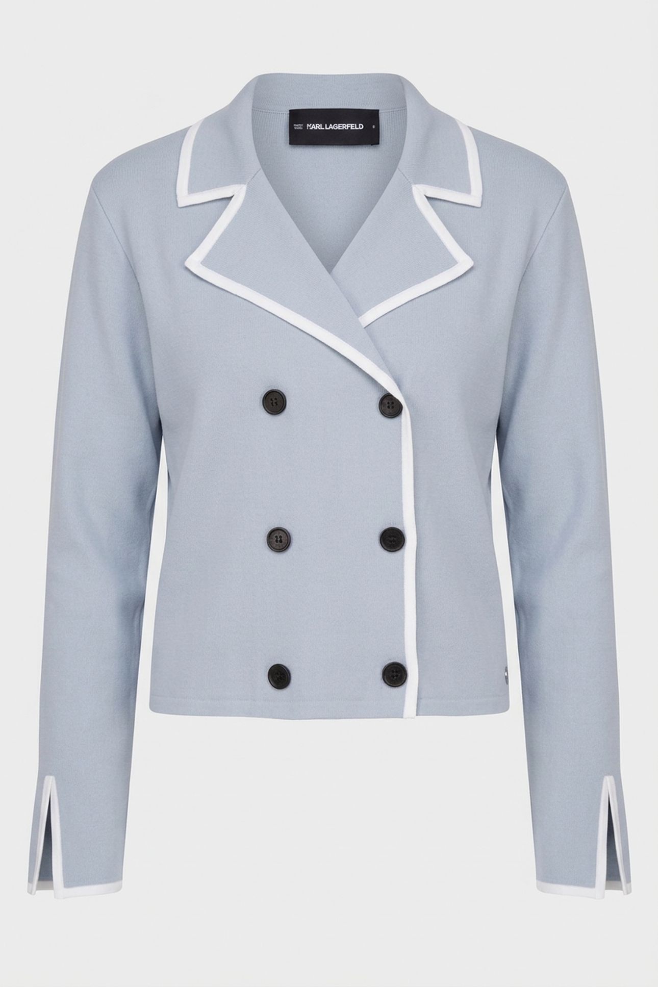 CONTRAST KNIT CARDIGAN KENTUCKY BLUE-PRISTINE 3