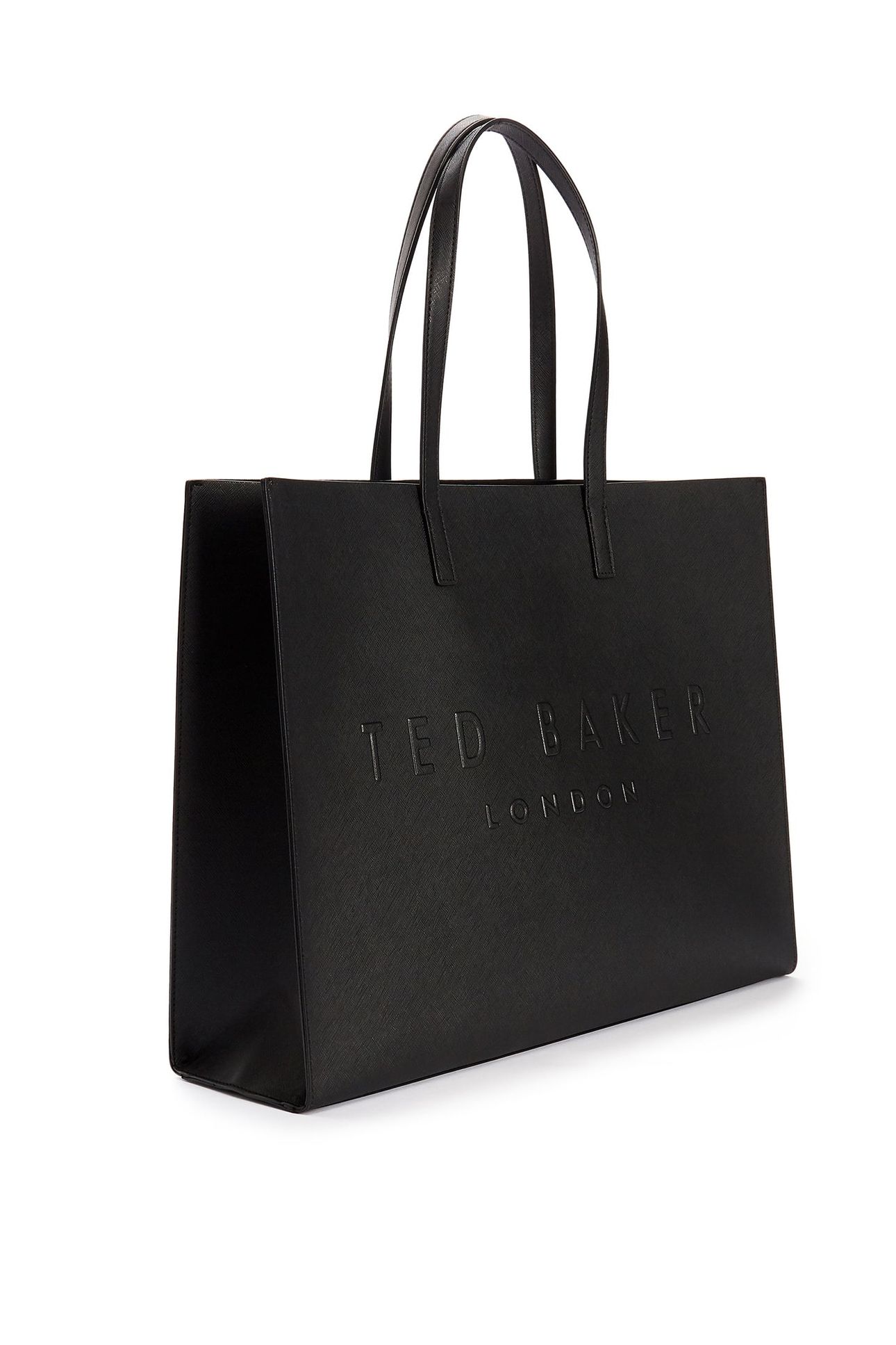 CROSSHATCH EAST WEST ICON BAG BLACK 2