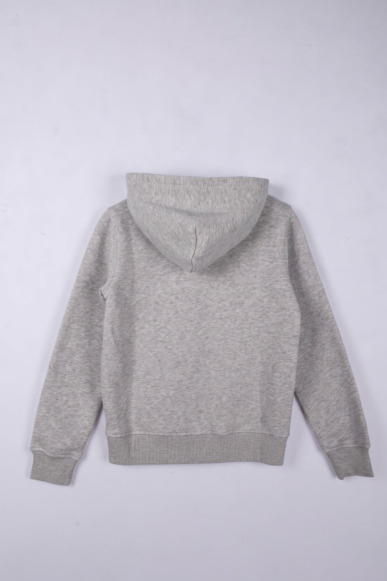 TEEN UNISEX SHIELD ZIP HOODIE LIGHT GREY MELANGE 3