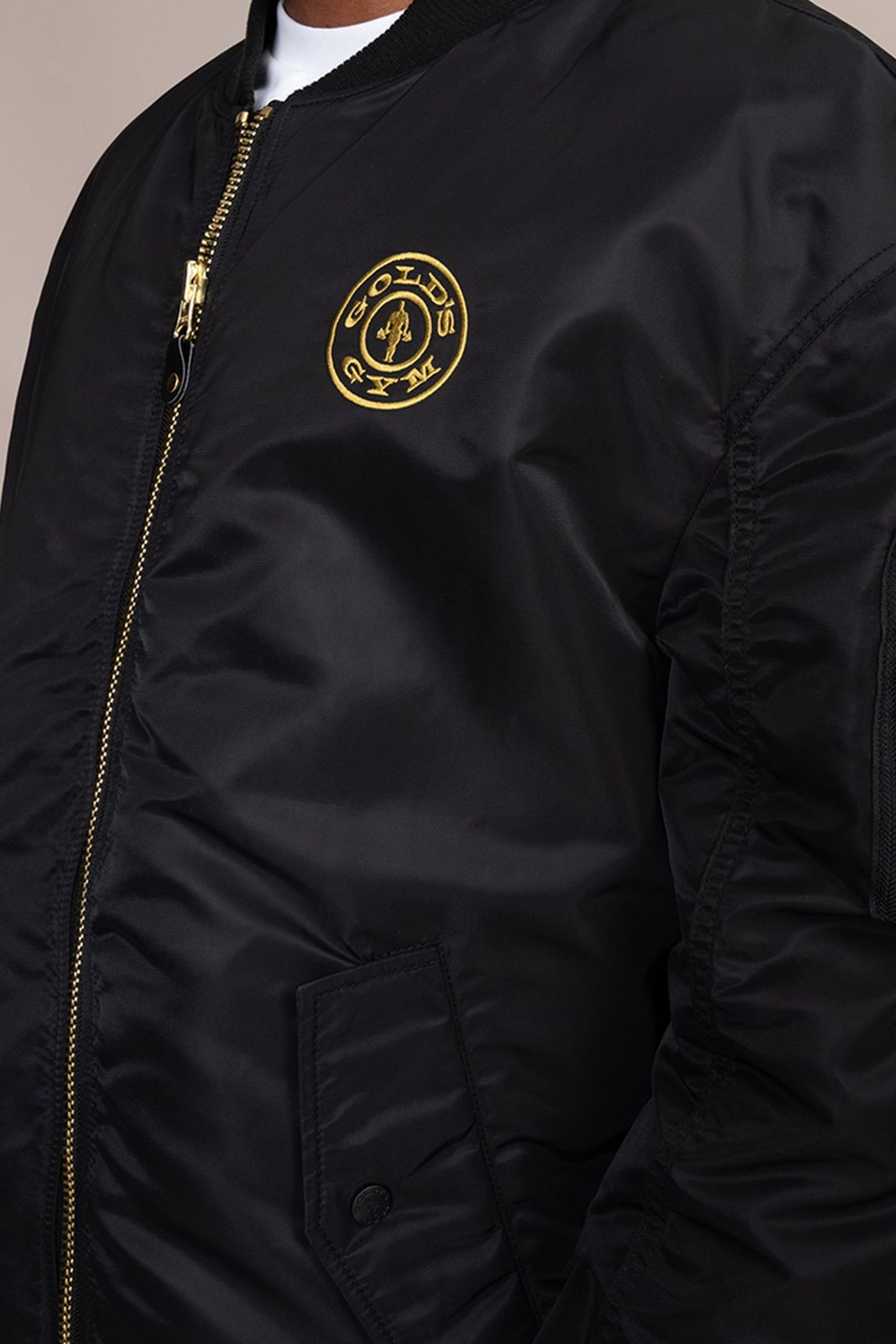 WEIGHT PLATE BOMBER JACKET BLACK 5