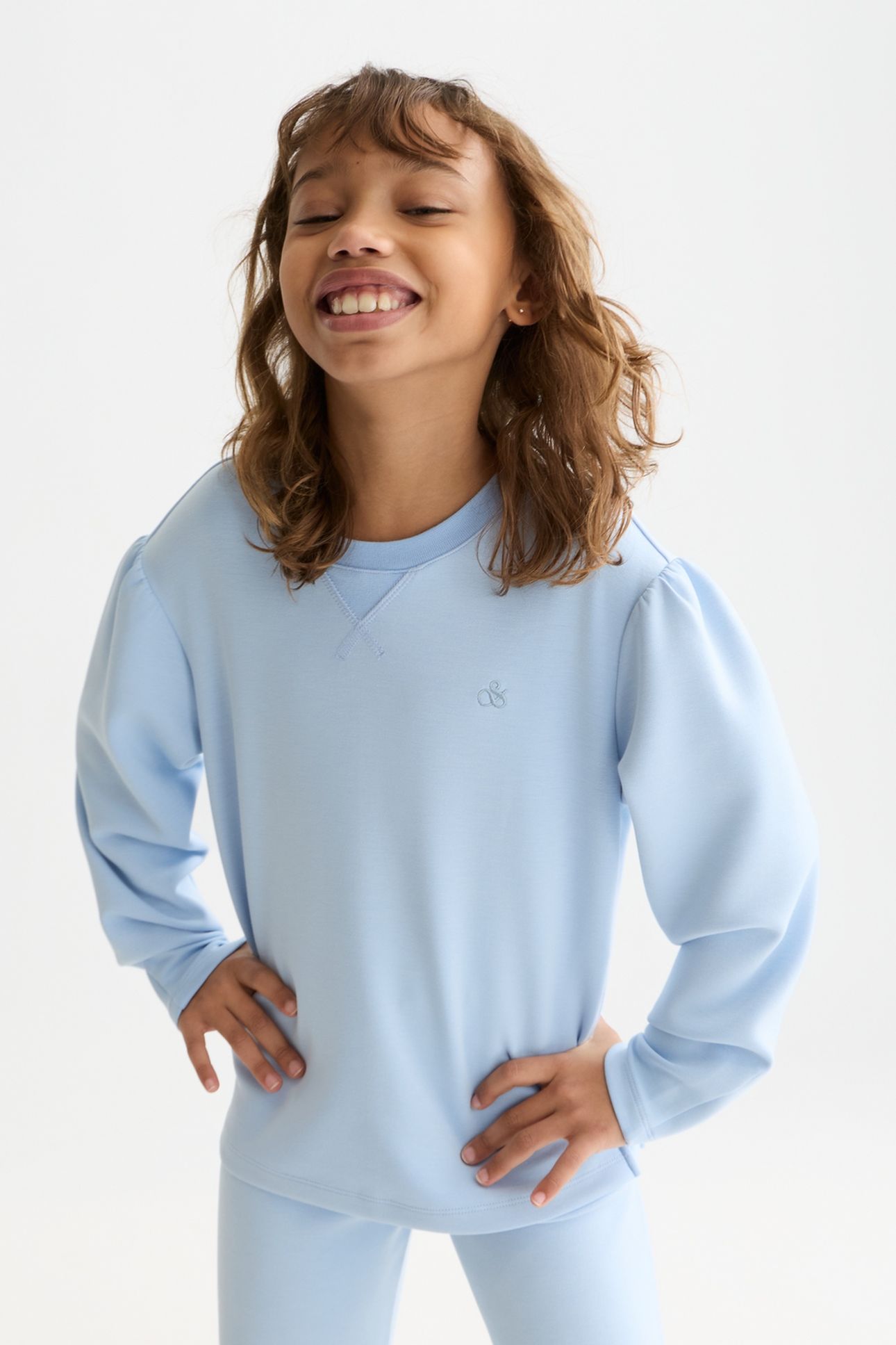 GIRLS SEASONAL CORE VISCOSEBLEND RELAXEDFIT SWEATSHIRT NAVY 6