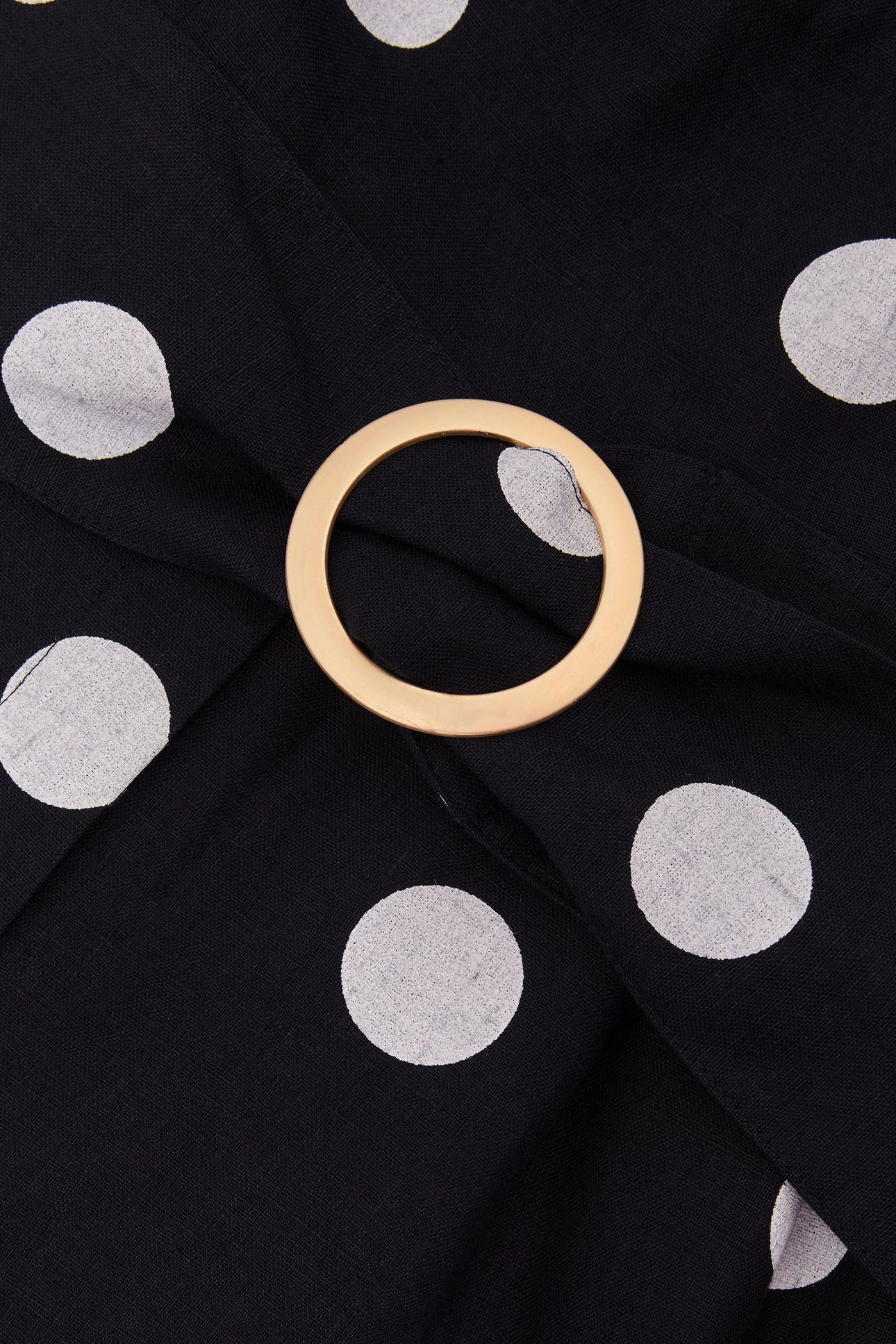 STRUCTURED POLKADOT JUMPSUIT NAVY/IVORY 5
