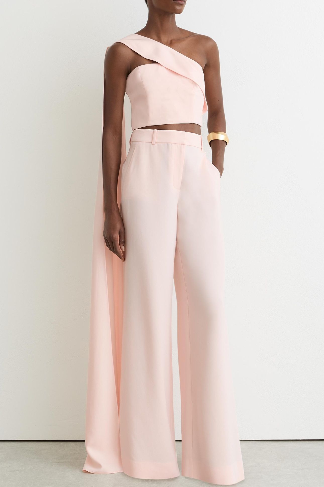 WIDE LEG OCCASION TROUSER PALE PINK 3