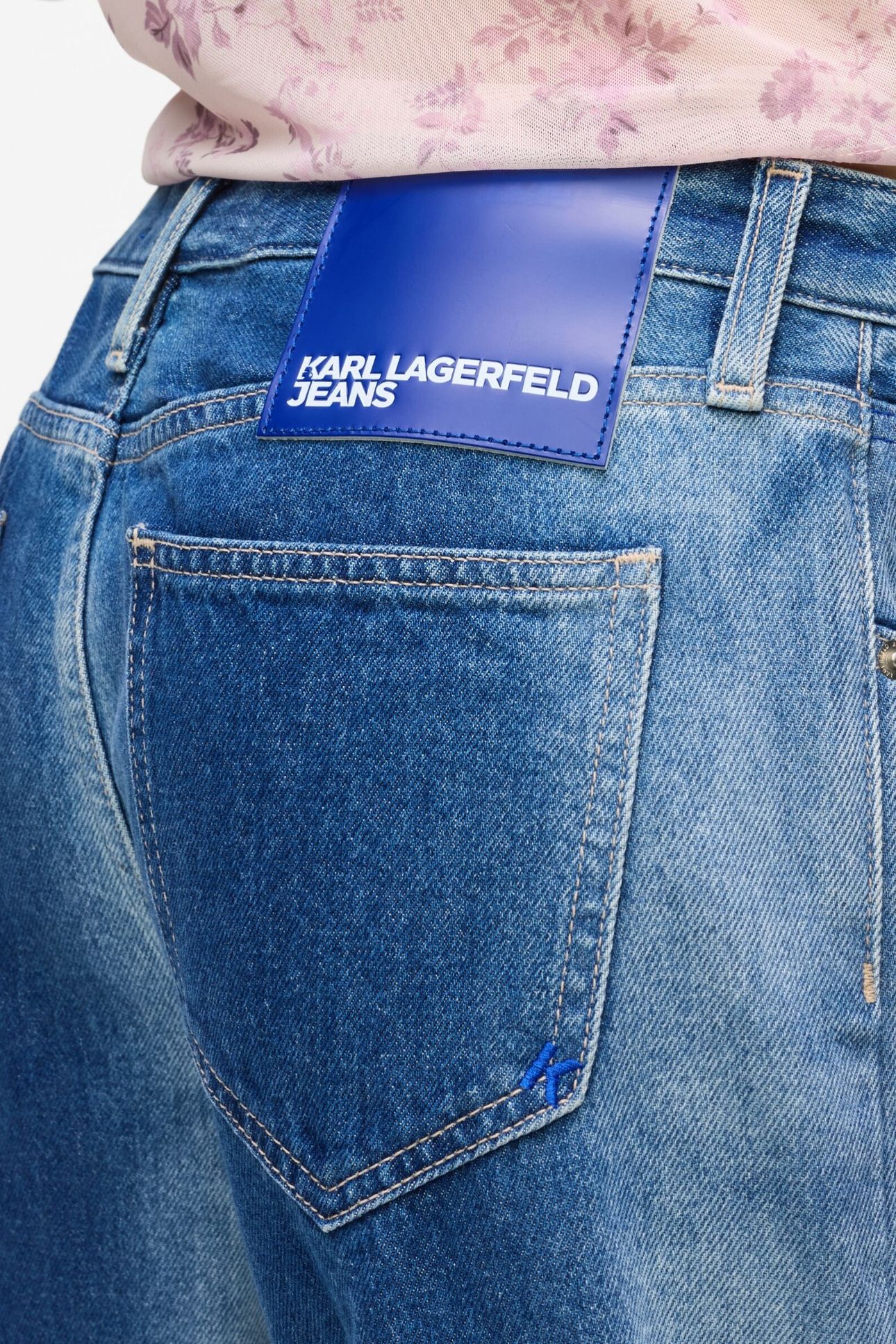 KLJ MR RELAXED DENIM MID BLUE OMBRE 6