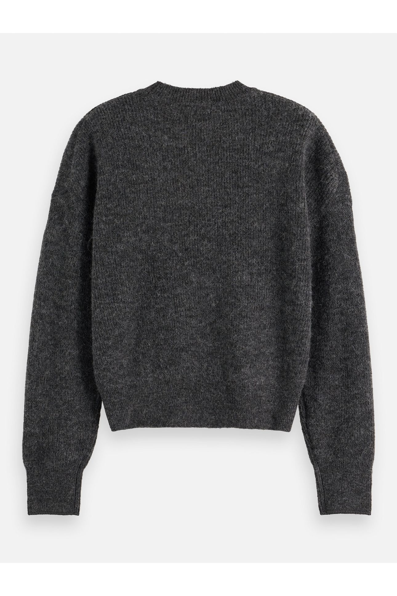 CORE FUZZY CREW NECK PULLOVER MEDIUM GREY 5