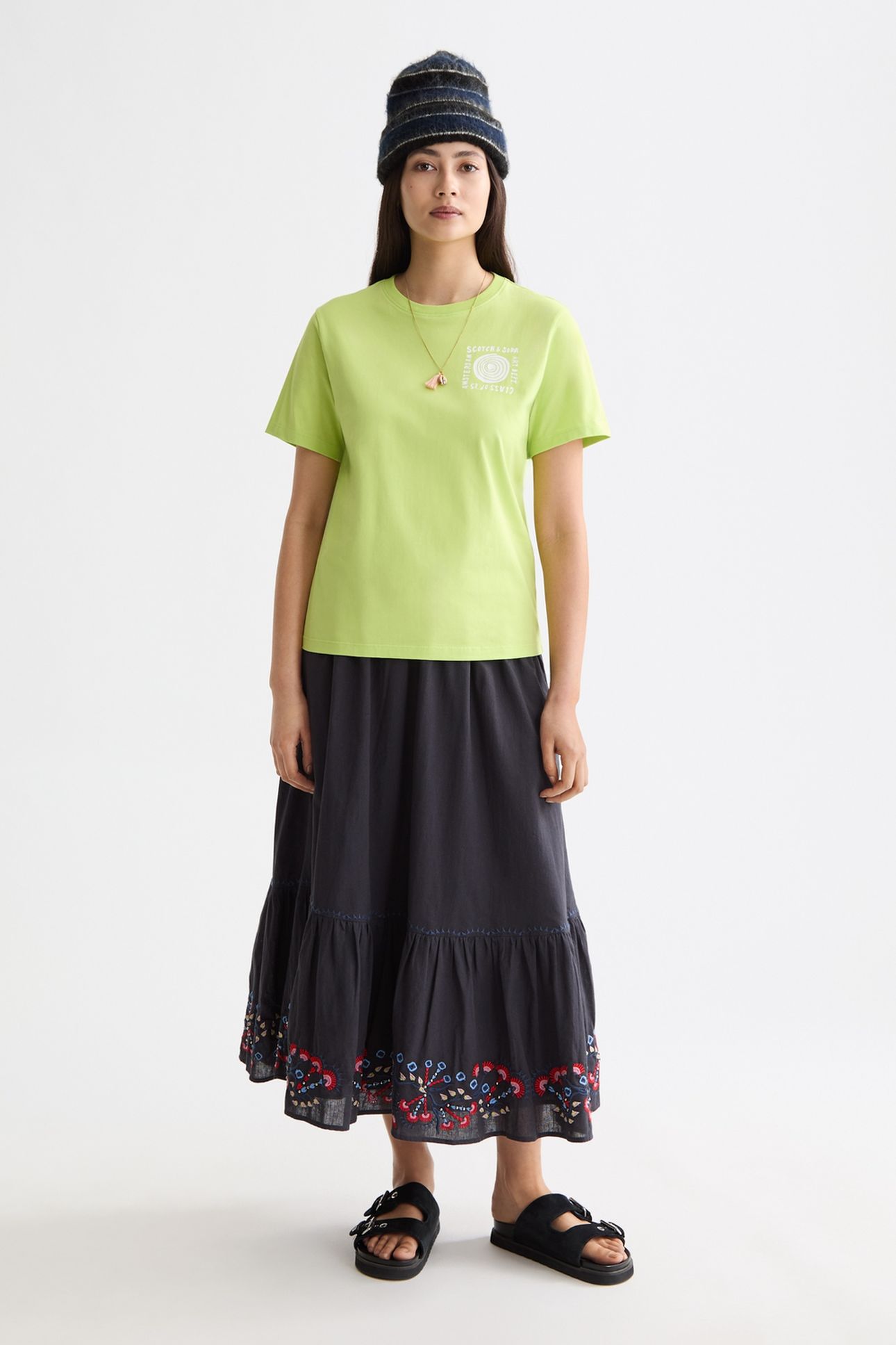 REGULAR FIT T-SHIRT WITH CHEST ARTWORK GREEN GLOW 3