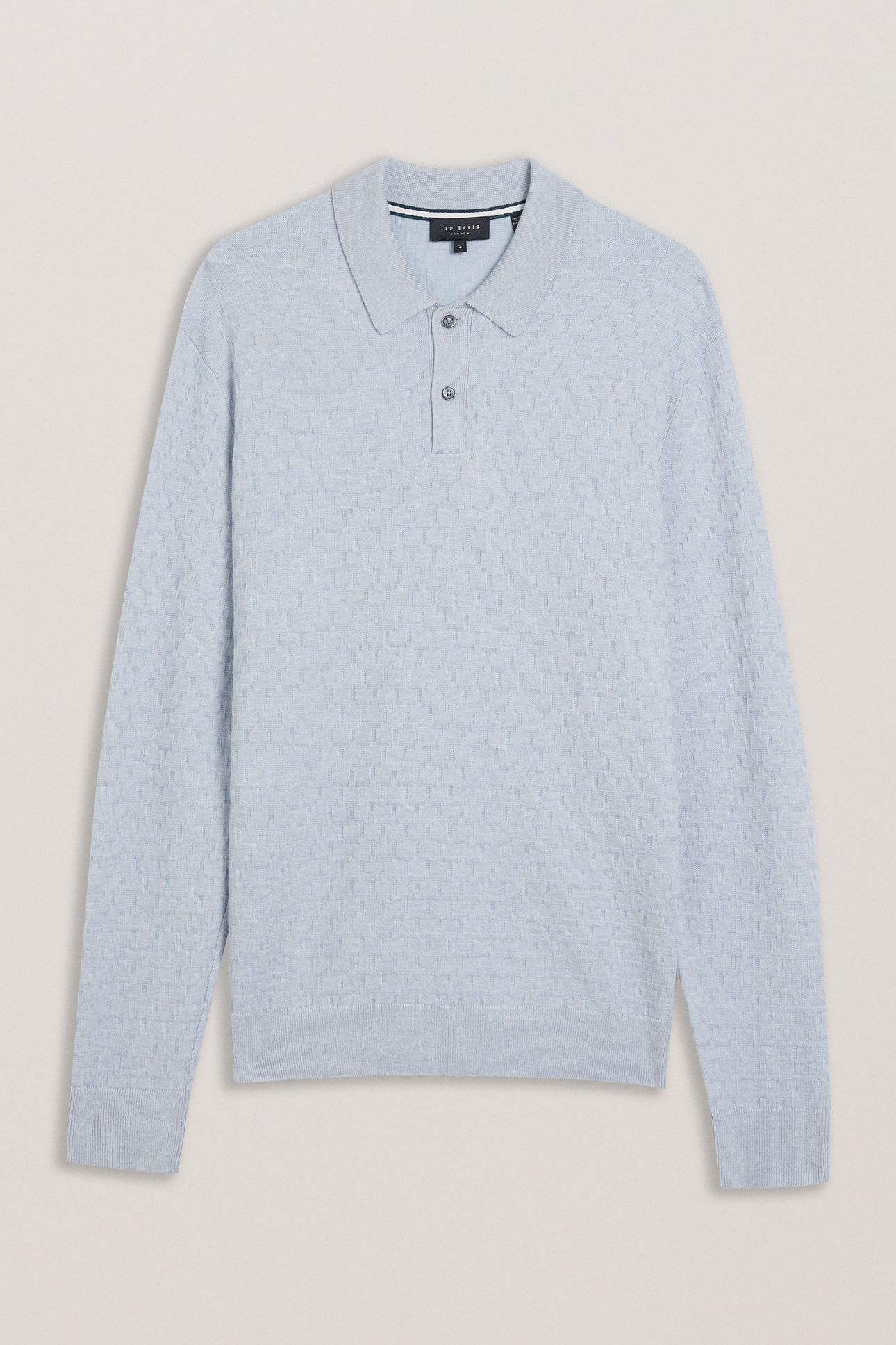 MORAR LS T STITCH KNITTED POLO PL-BLUE 3