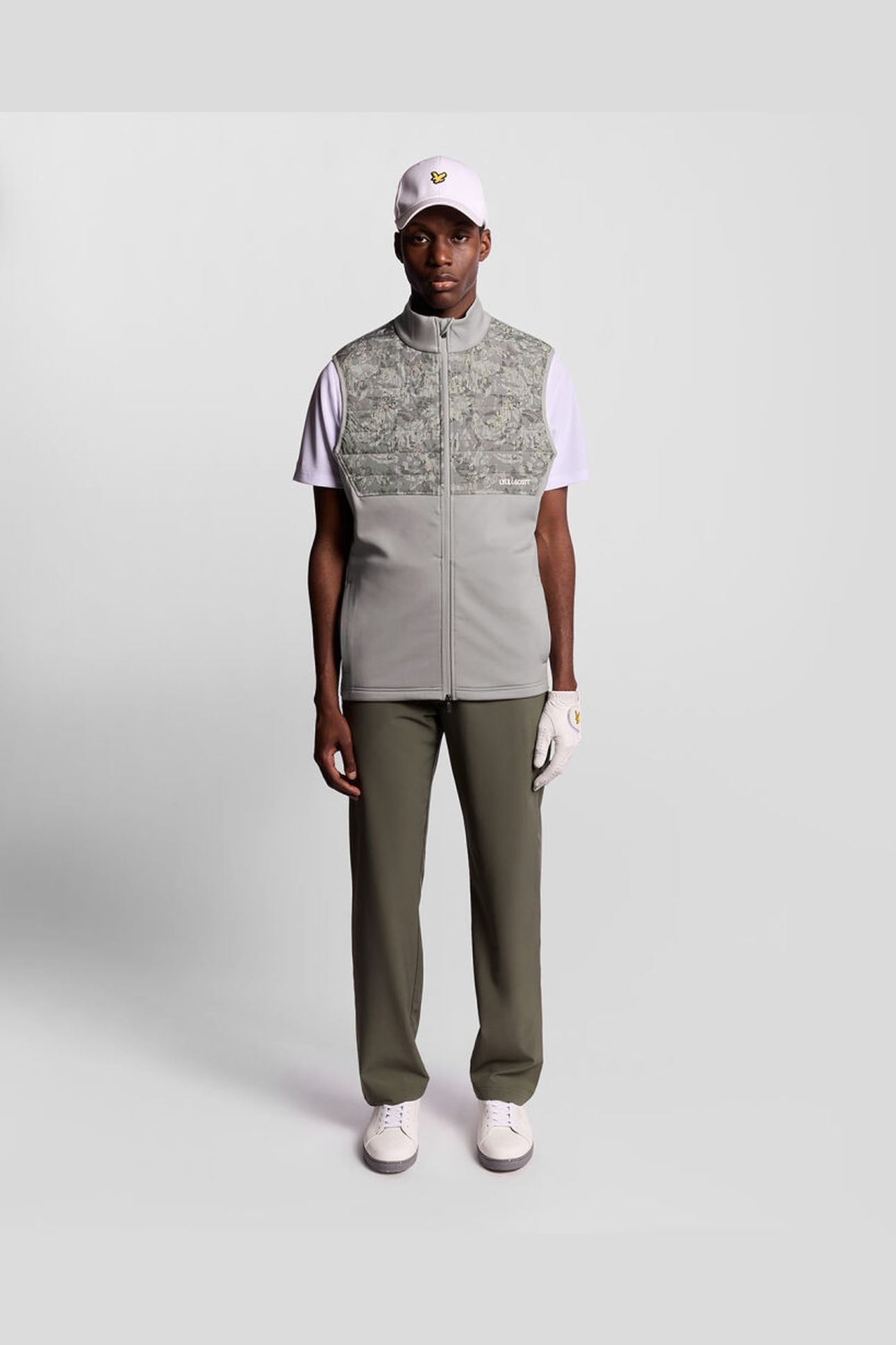 GOLF PRINTED WINDJAMMER FULL ZIP VEST TRUE IRON 3