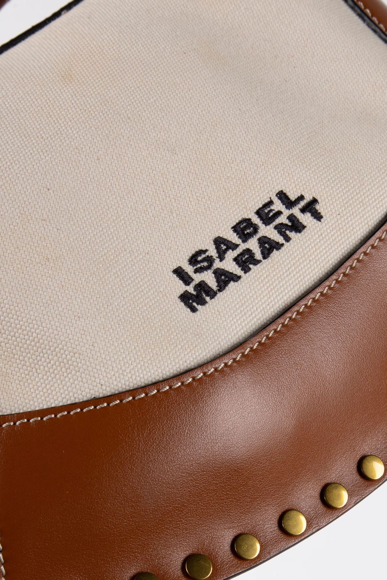 OSKAN MOON BAG ECRU COGNAC 4