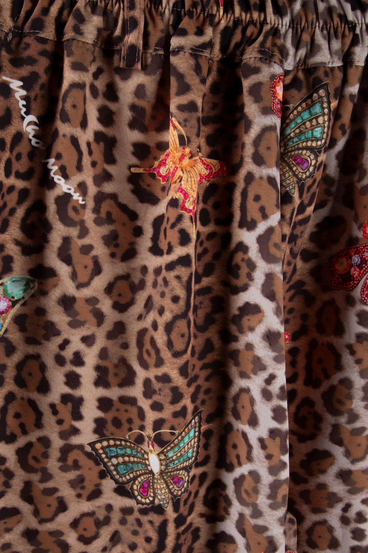 PANTS MOON PANTER WITH BUTTERFLIES CAMEL 5