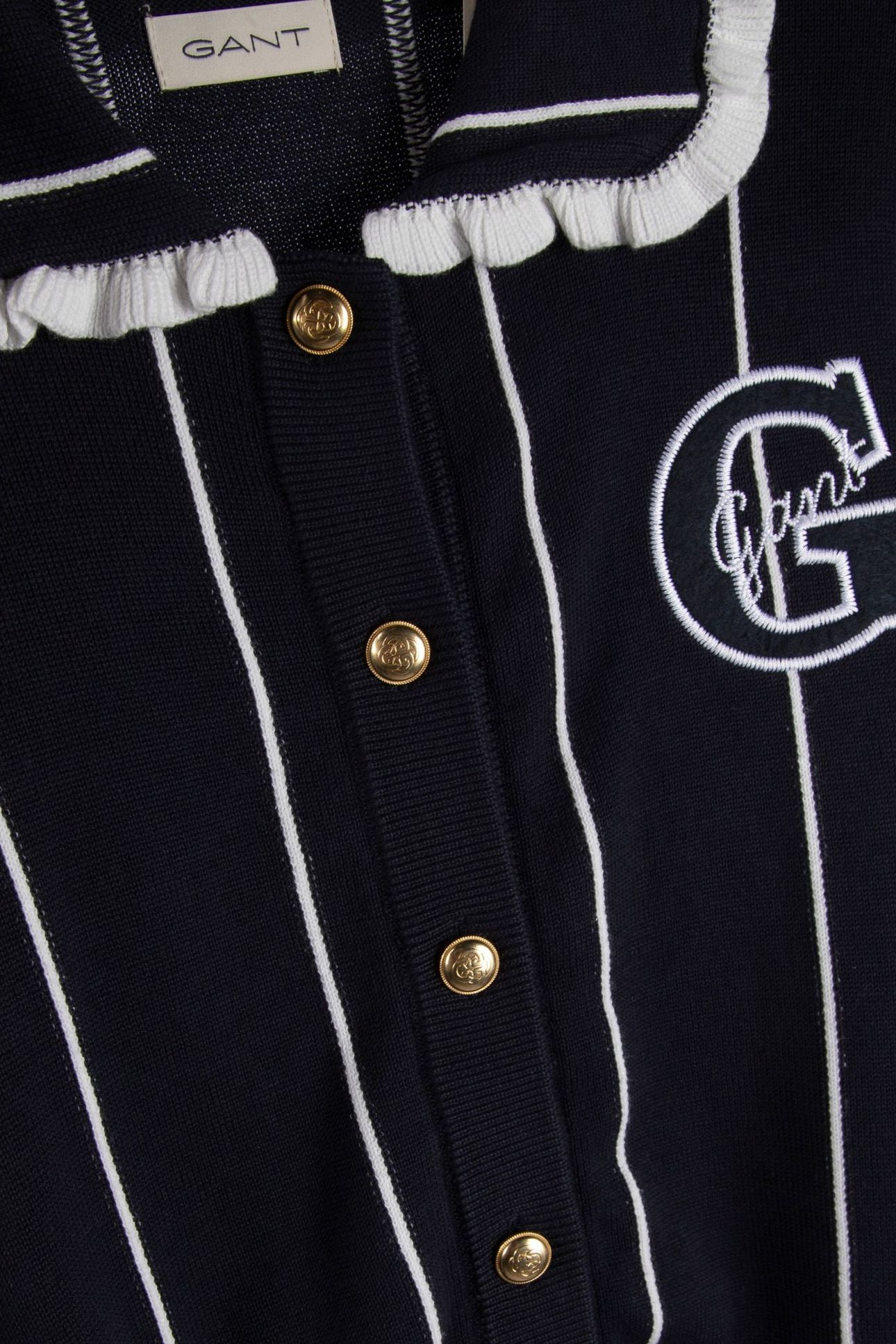 TEEN GIRLS STRIPED KNITTED CARDIGAN EVENING BLUE 4