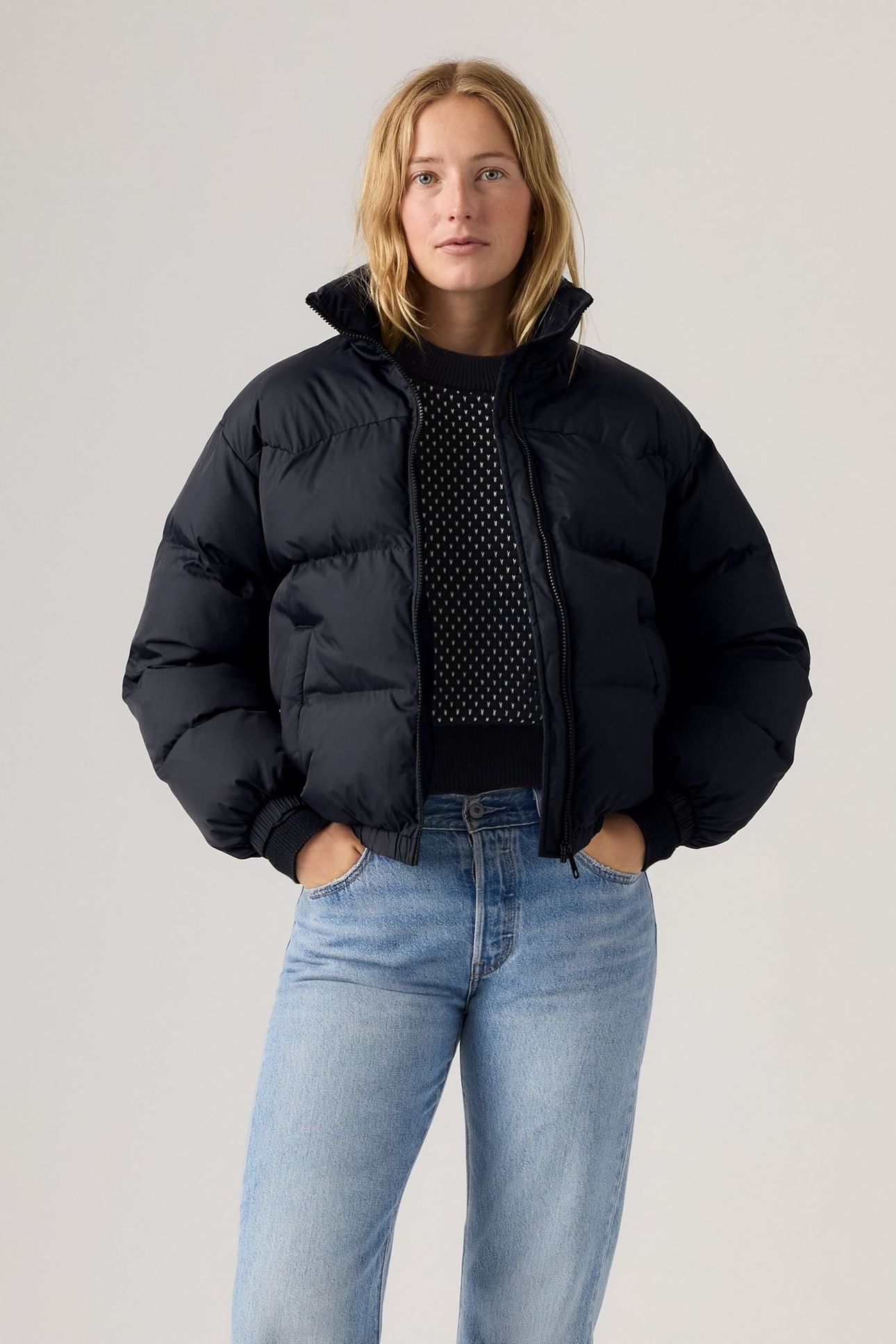 NOE WESTERN PUFFER ANTHRACITE NIGHT NYLO 2