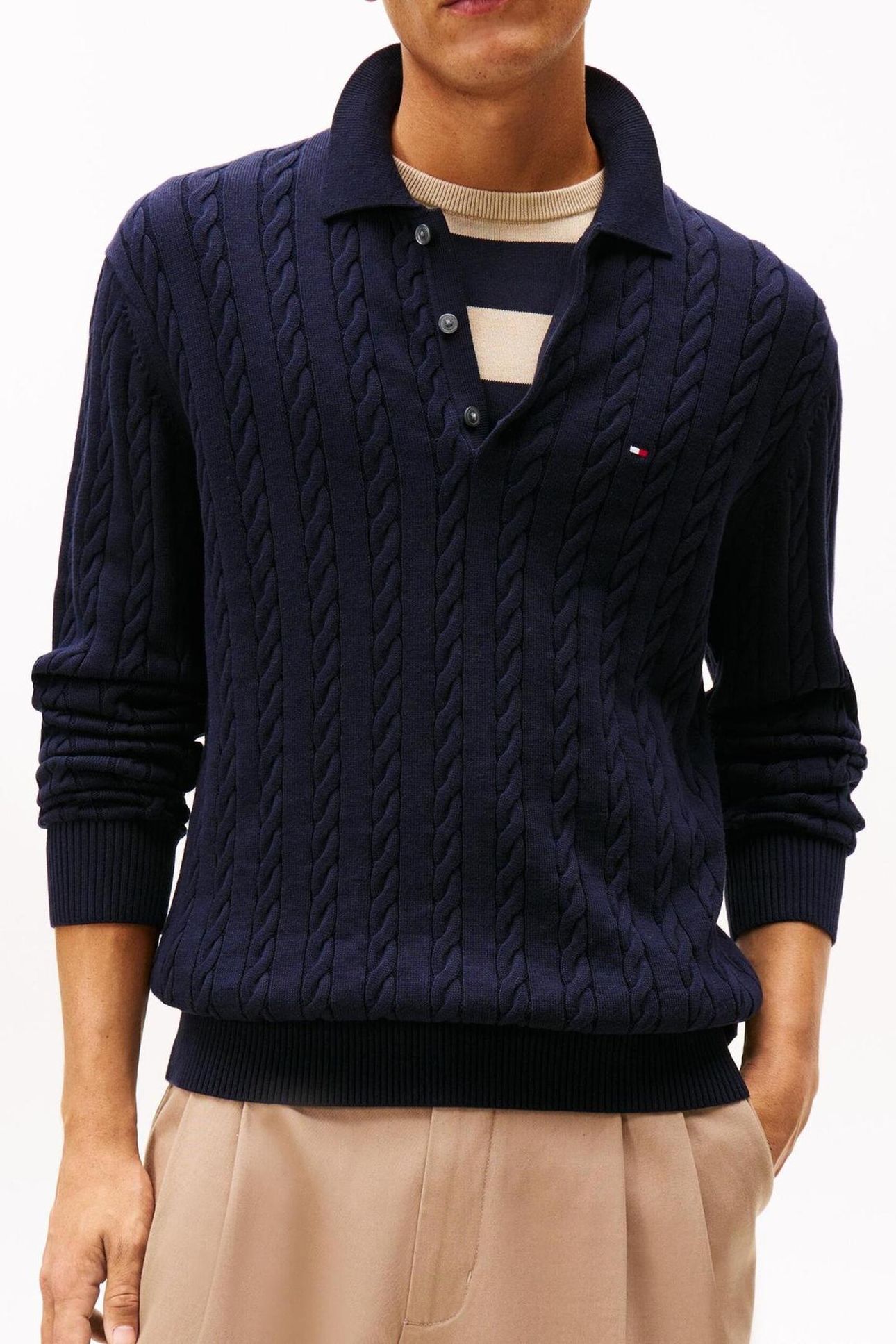 CLASSIC COTTON CABLE NAVY BLUE 2