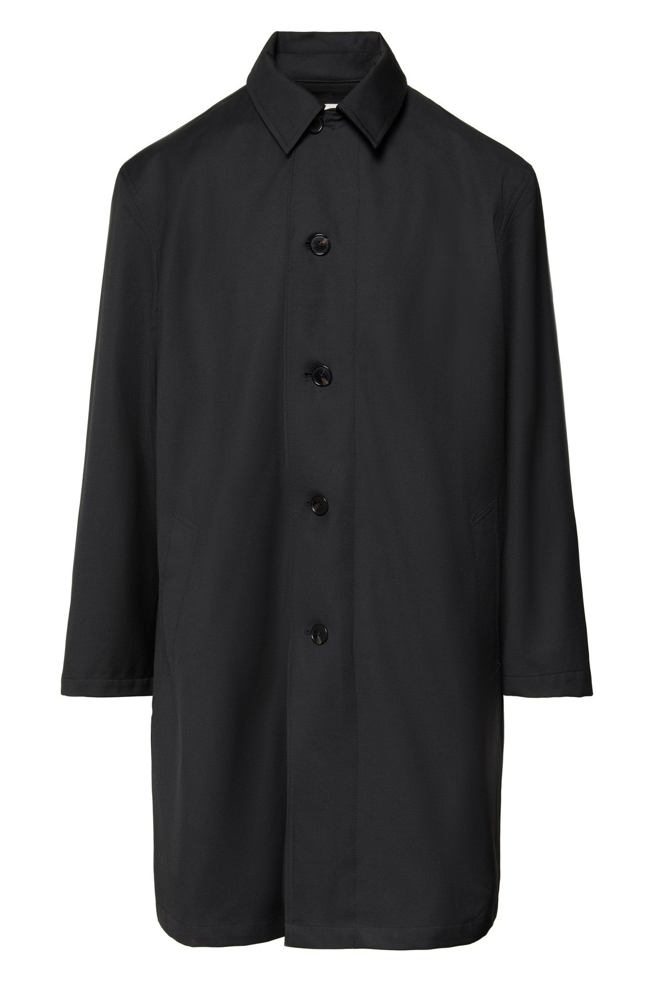 LS TECH WOOL BLEND COAT BLACK 1
