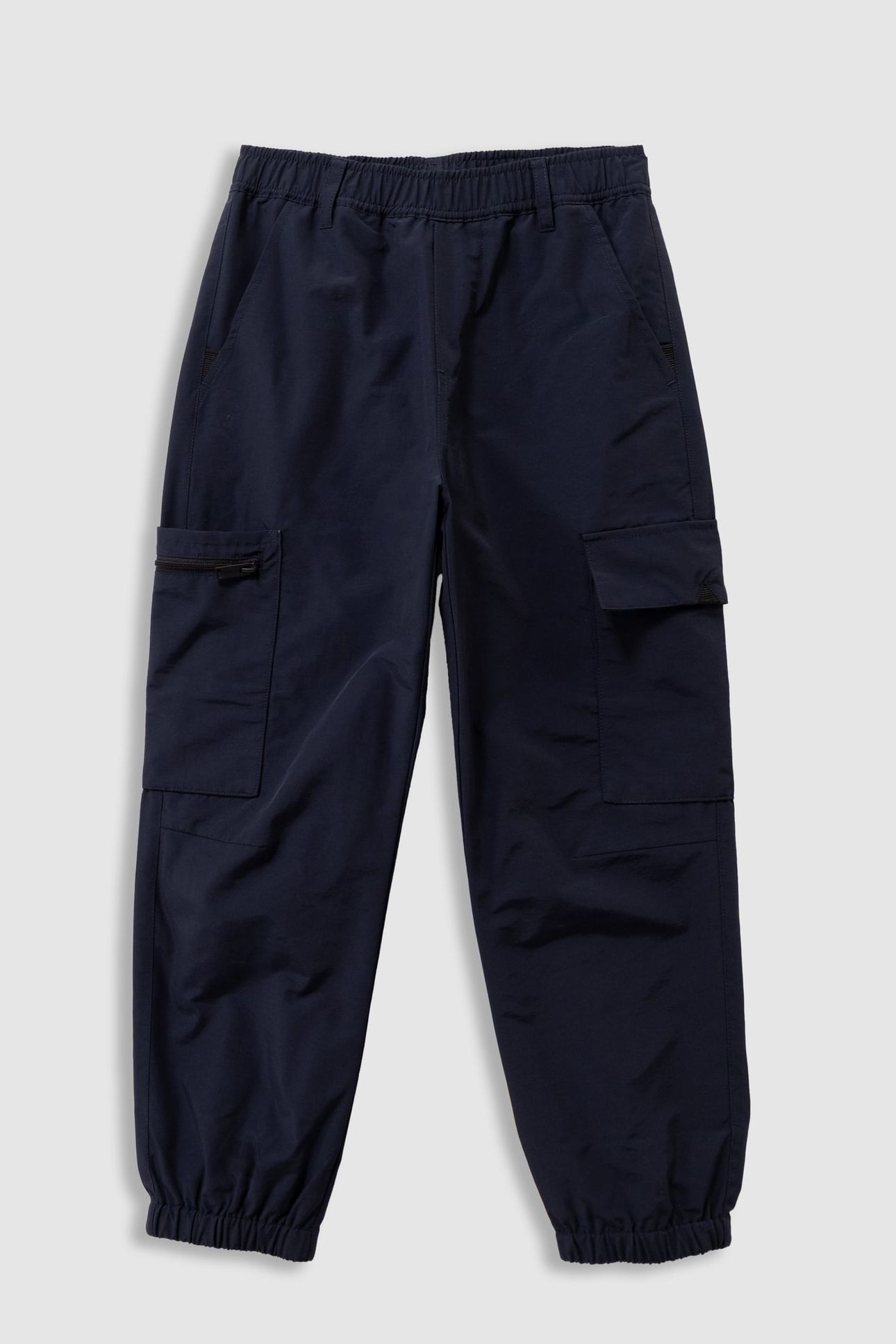 BOYS’ NAVY NYLON CARGO-STYLE JOGGERS 1