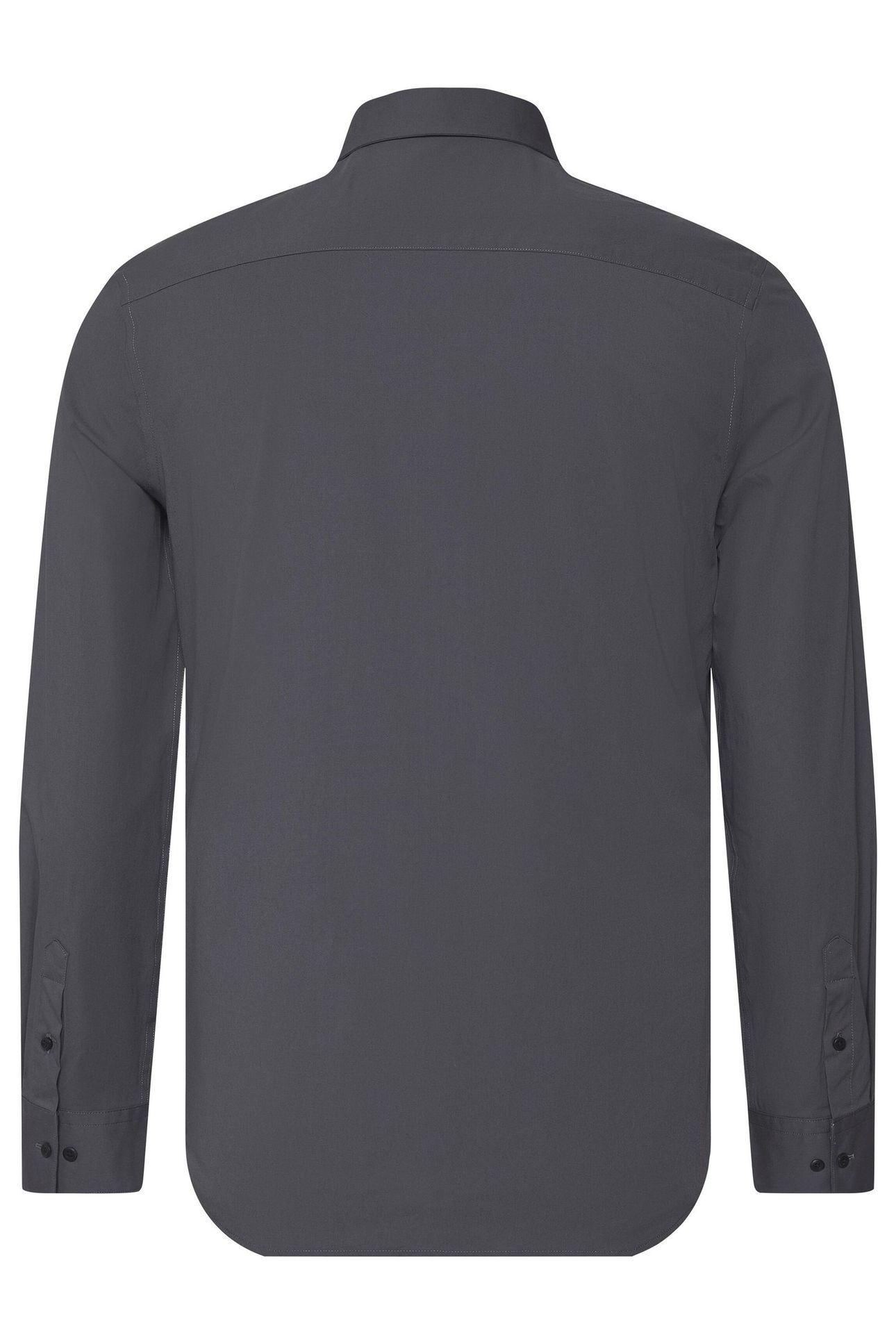 LS SOLID STRETCH SHIRT COAL 2