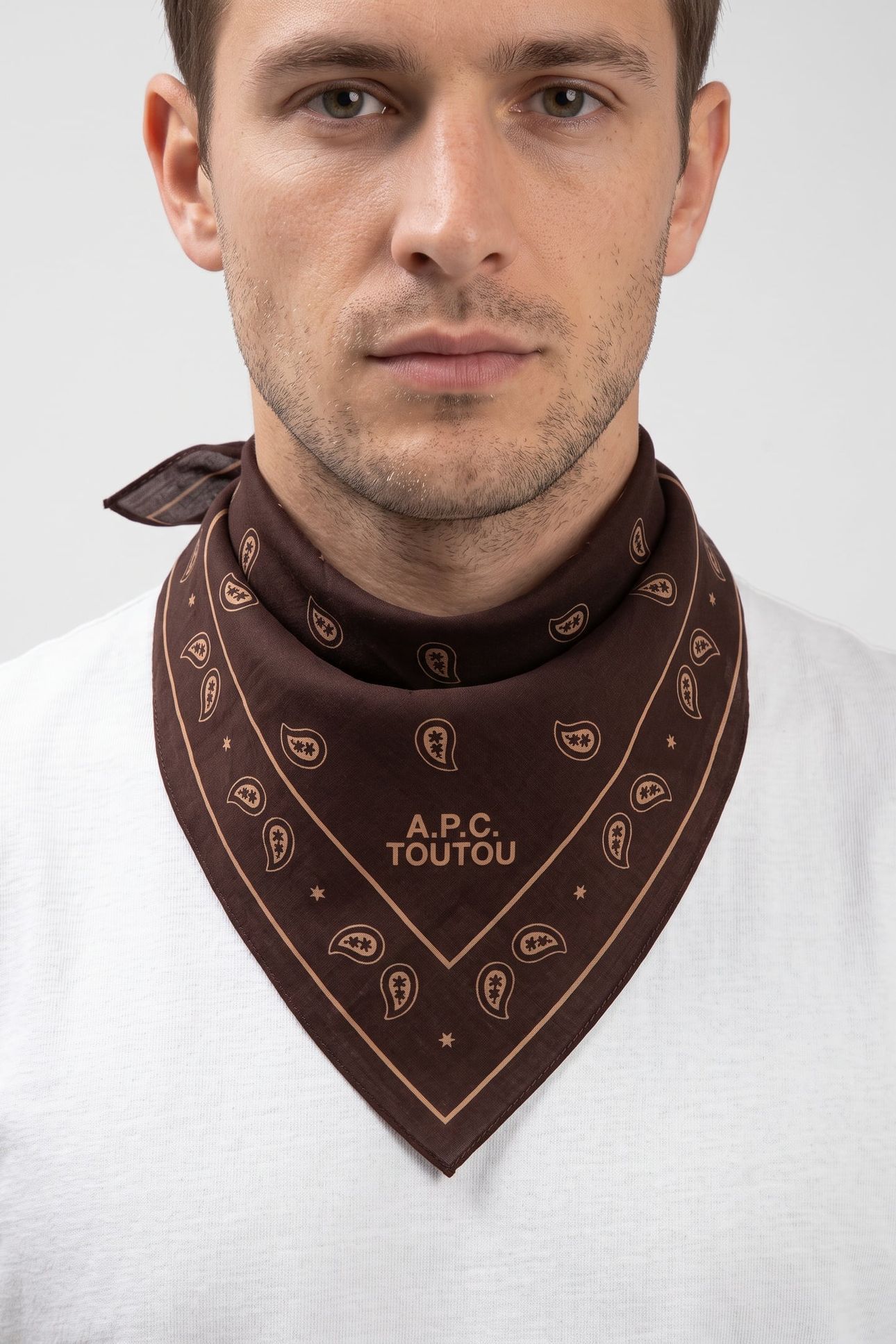 BANDANA PRINTED DOG BROWN 1