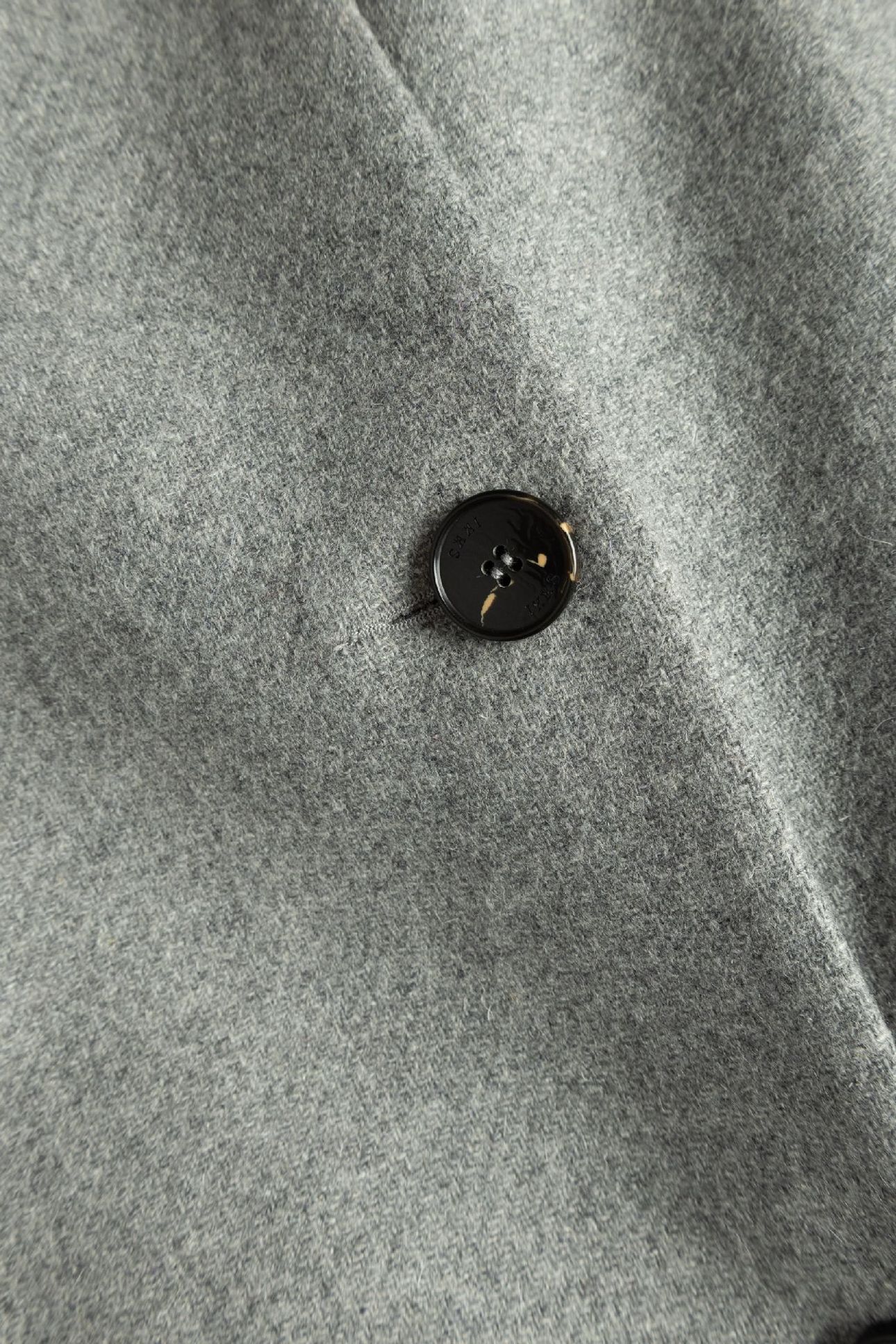 GREY COAT WITH ASYMMETRIC BUTTONING 9