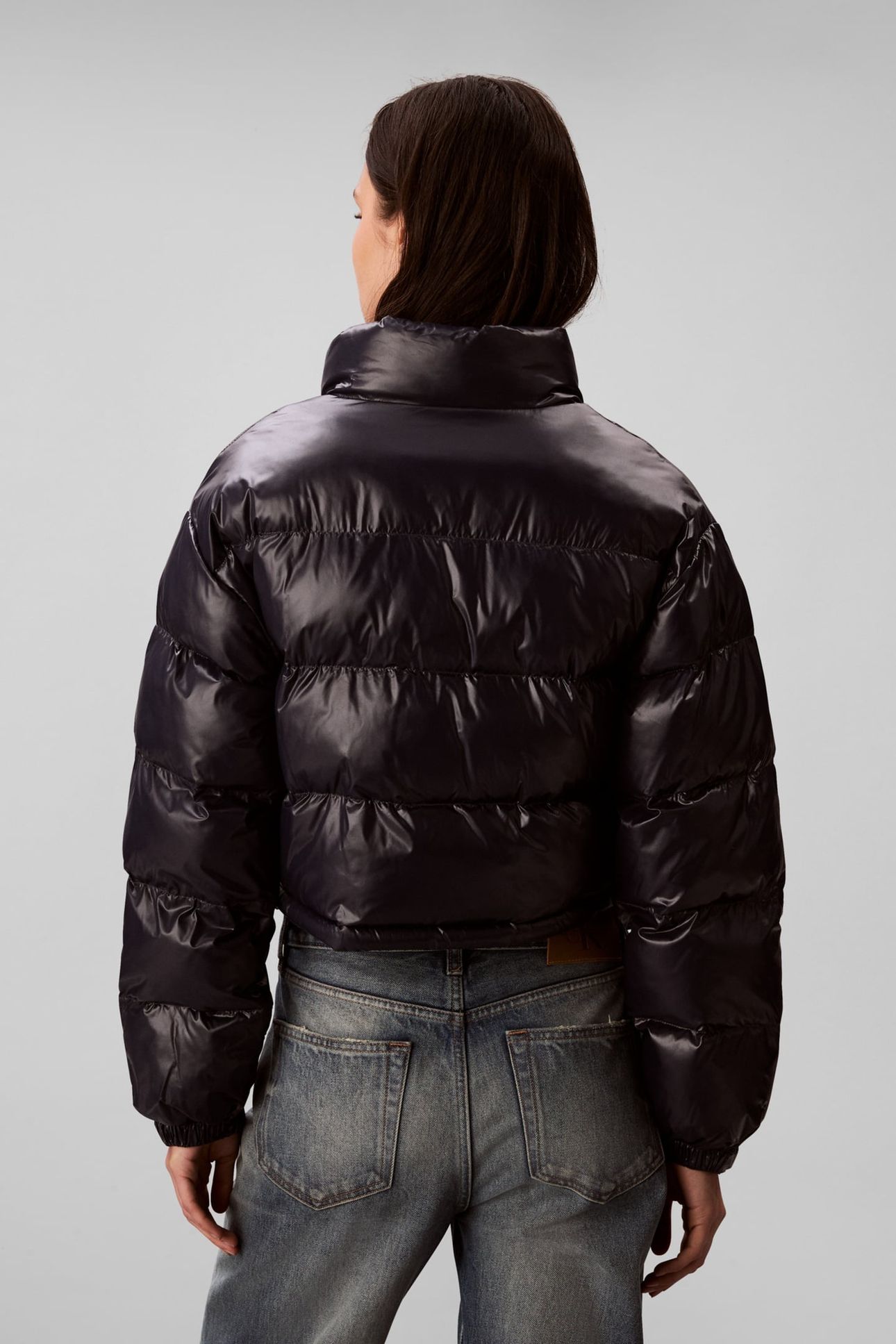 SHINE CROP PUFFER JACKET INKWELL 3