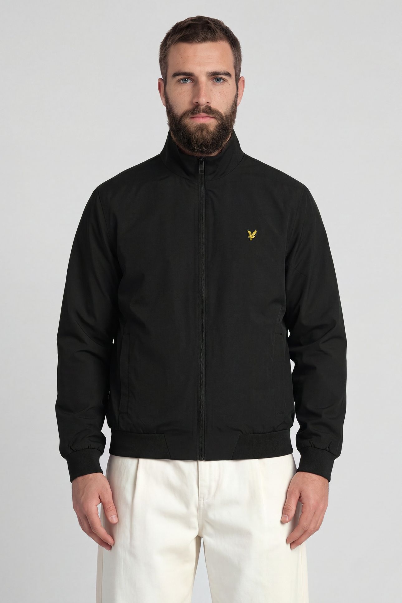 FUNNEL NECK SHELL JACKET JET BLACK 5
