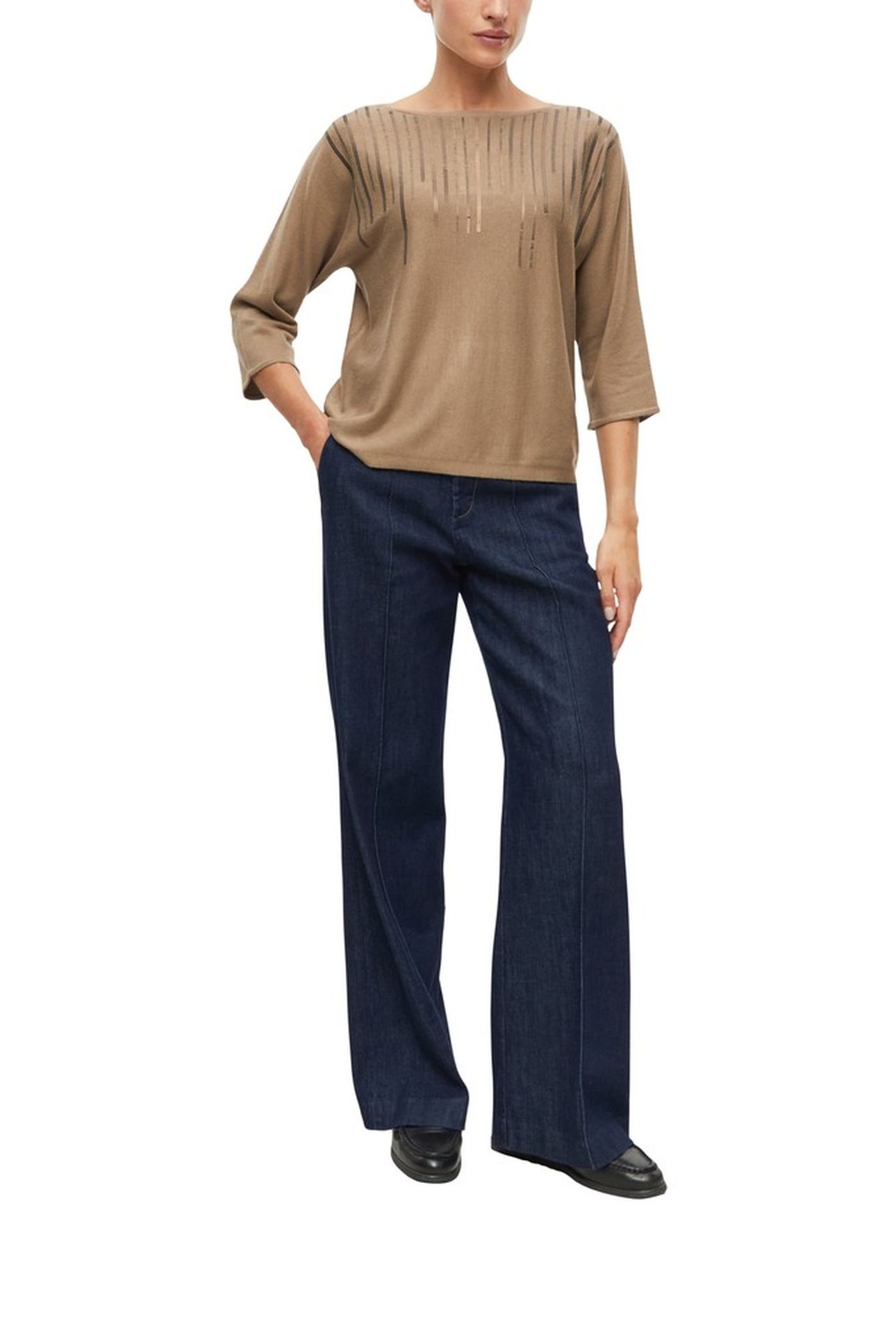 S.OLIVER PULLOVERS BROWN 2