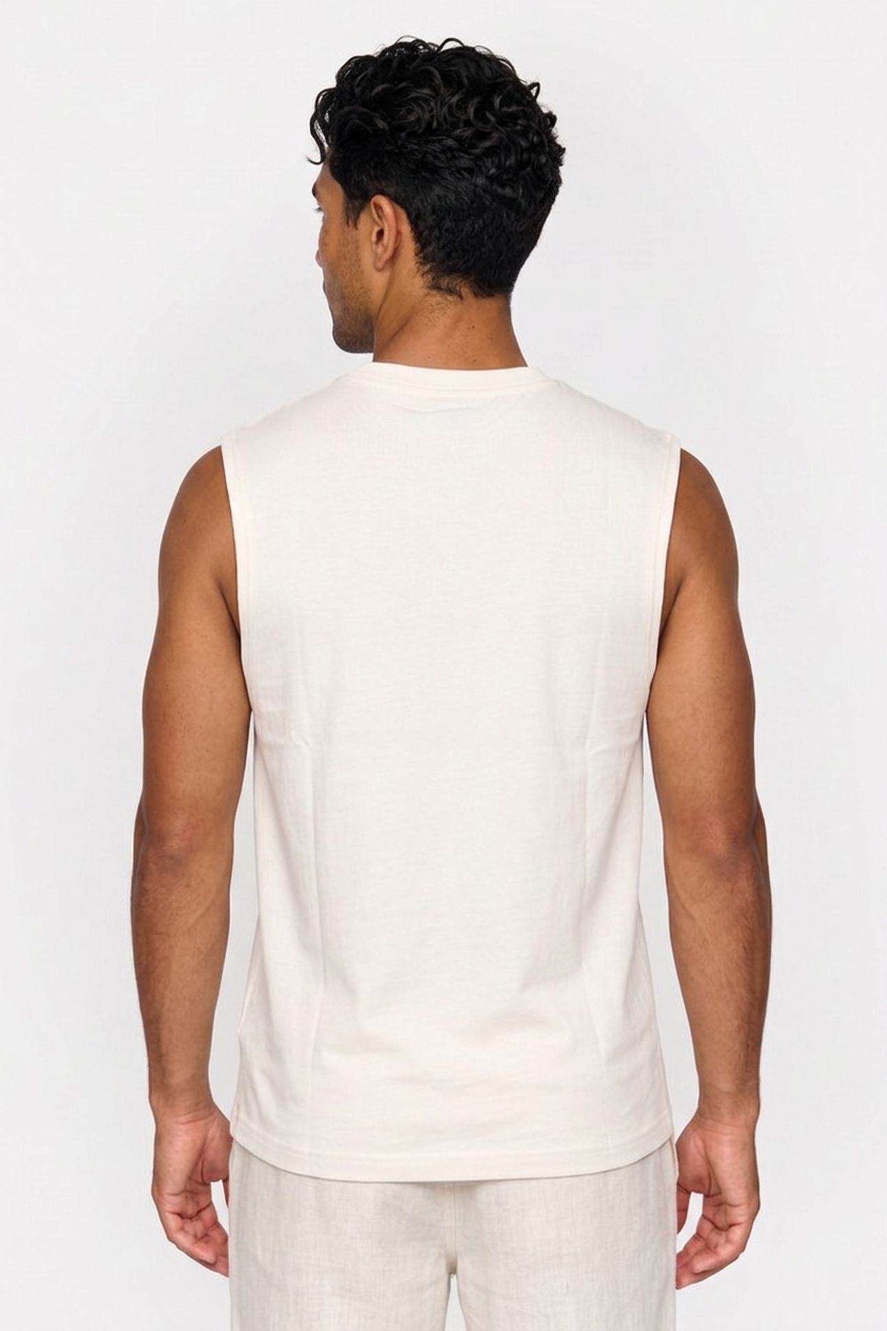 SEAN SLEEVELESS T-SHIRT SUNCATION WHITE 2